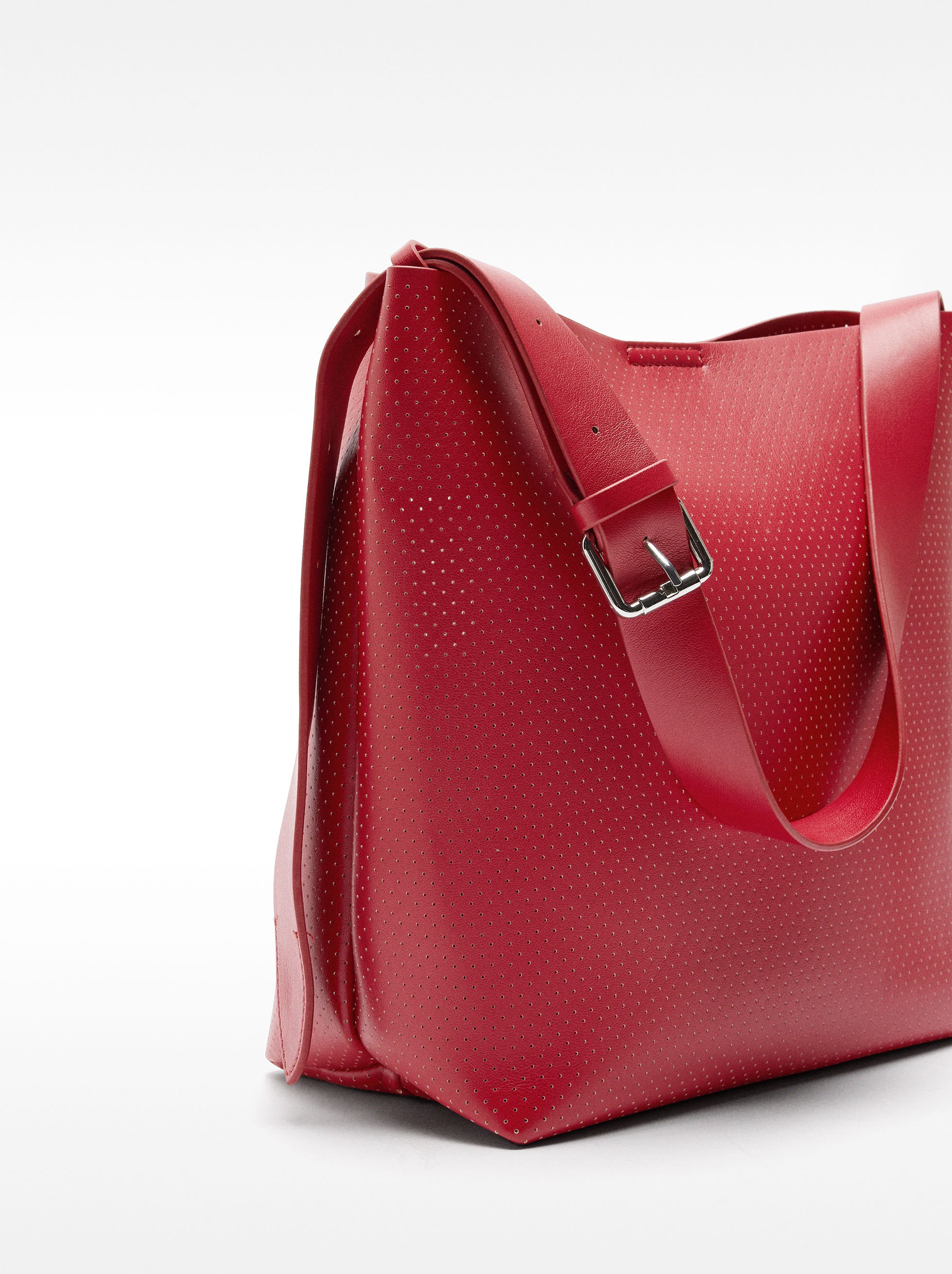Shoulder bag with texture image number 4.0