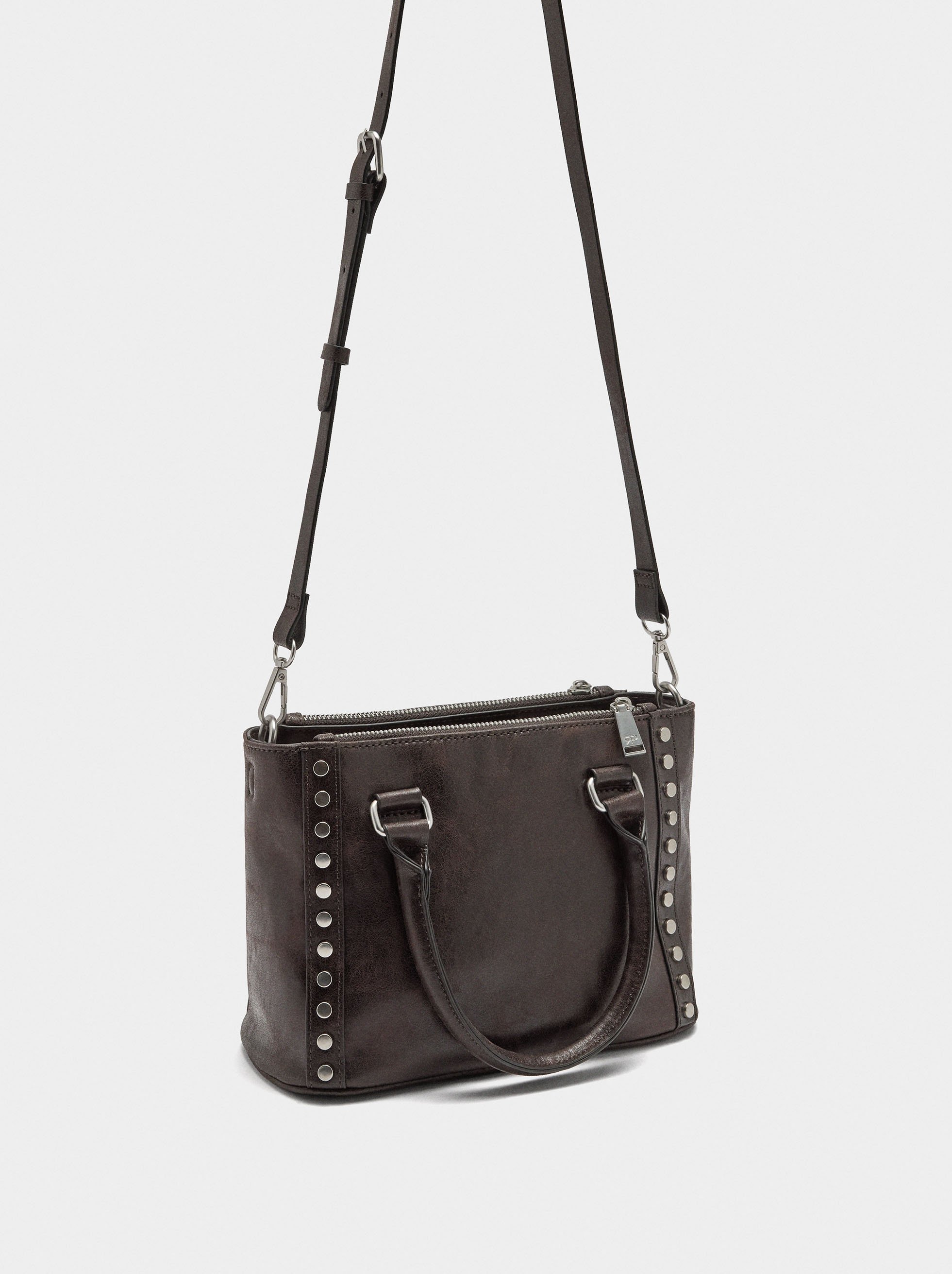 Tote bag with studs image number 2.0