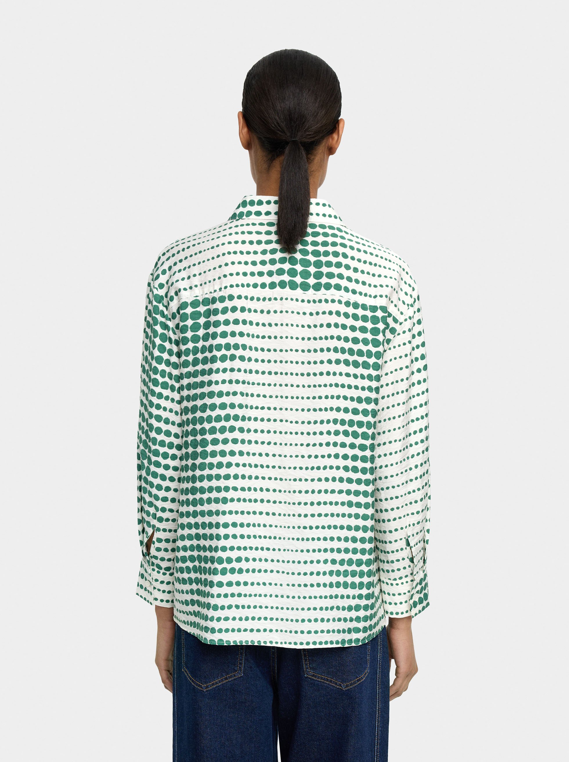 Camisa fluida con estampado image number 3.0