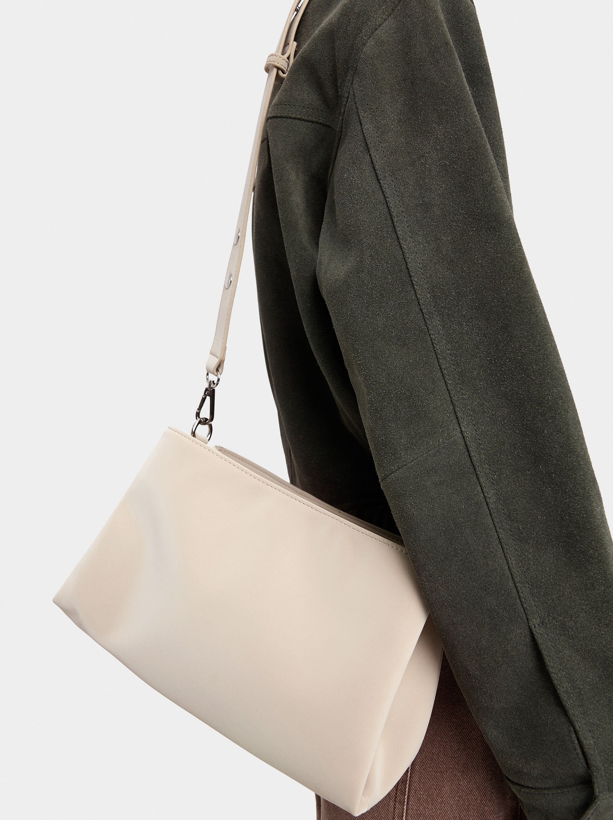 Shoulder bag with soft texture image number 1.0