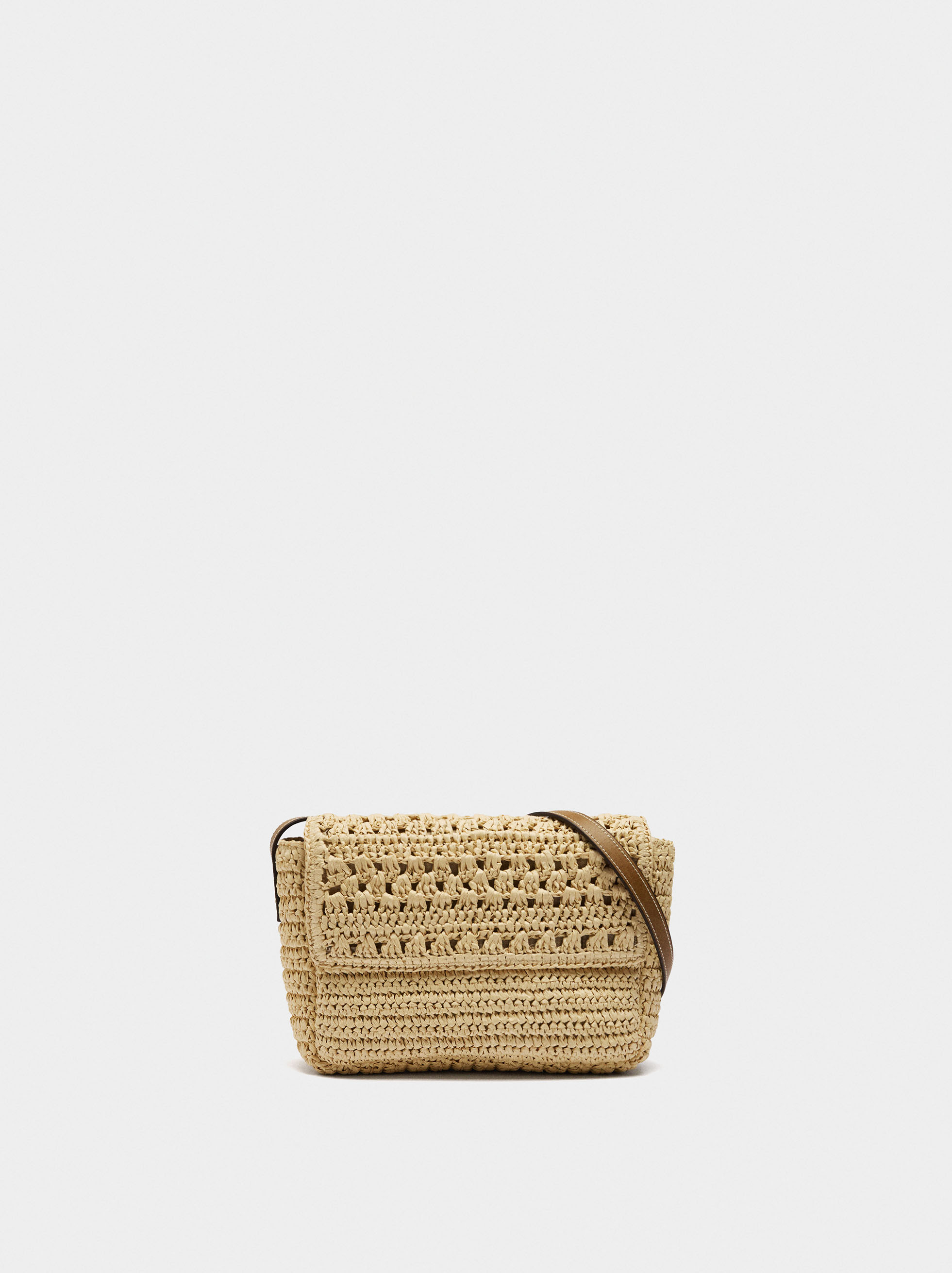 Bolso bandolera de efecto paja image number 0.0
