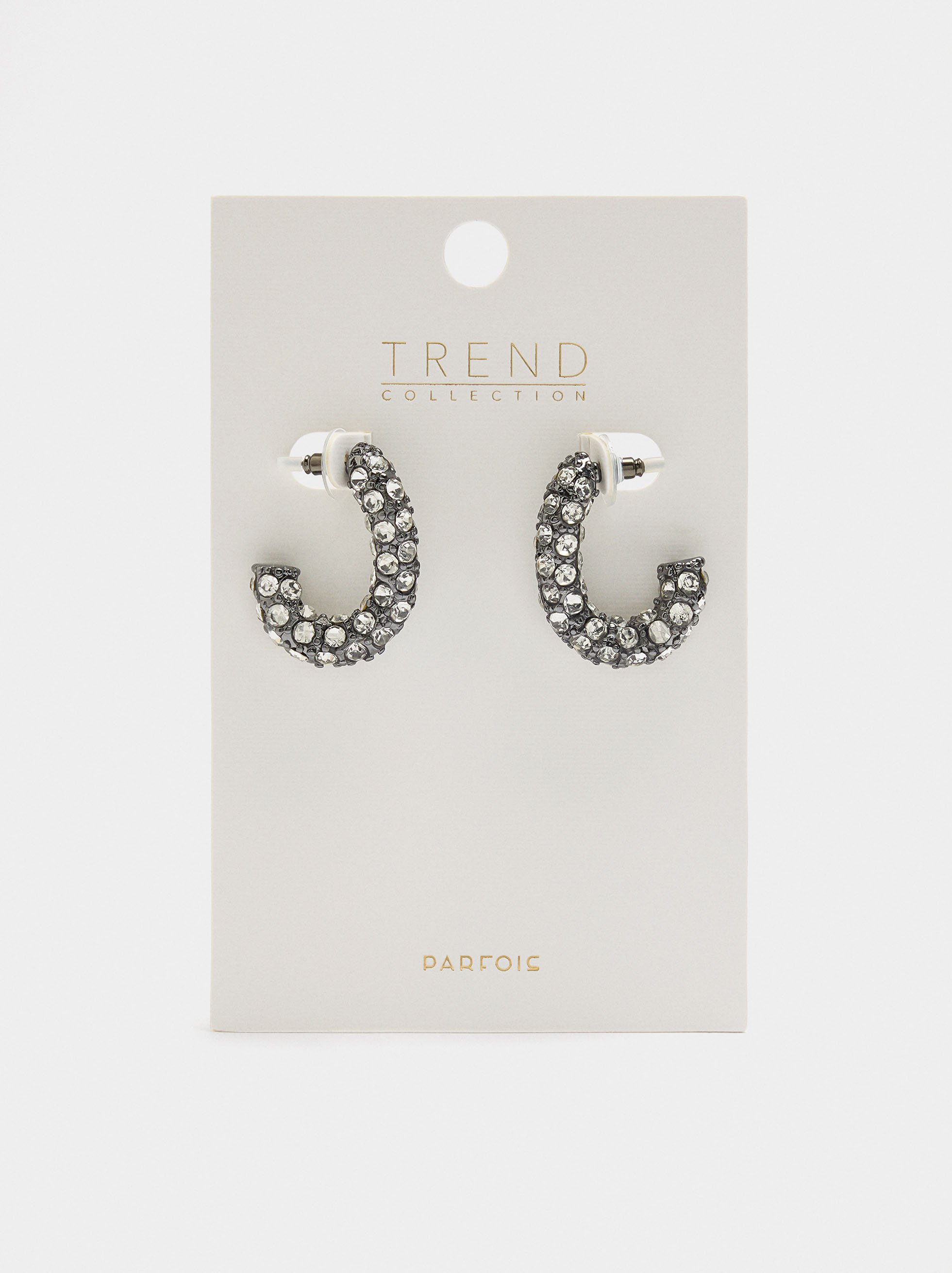 Maxi-Ohrringe mit Kristallen image number 3.0