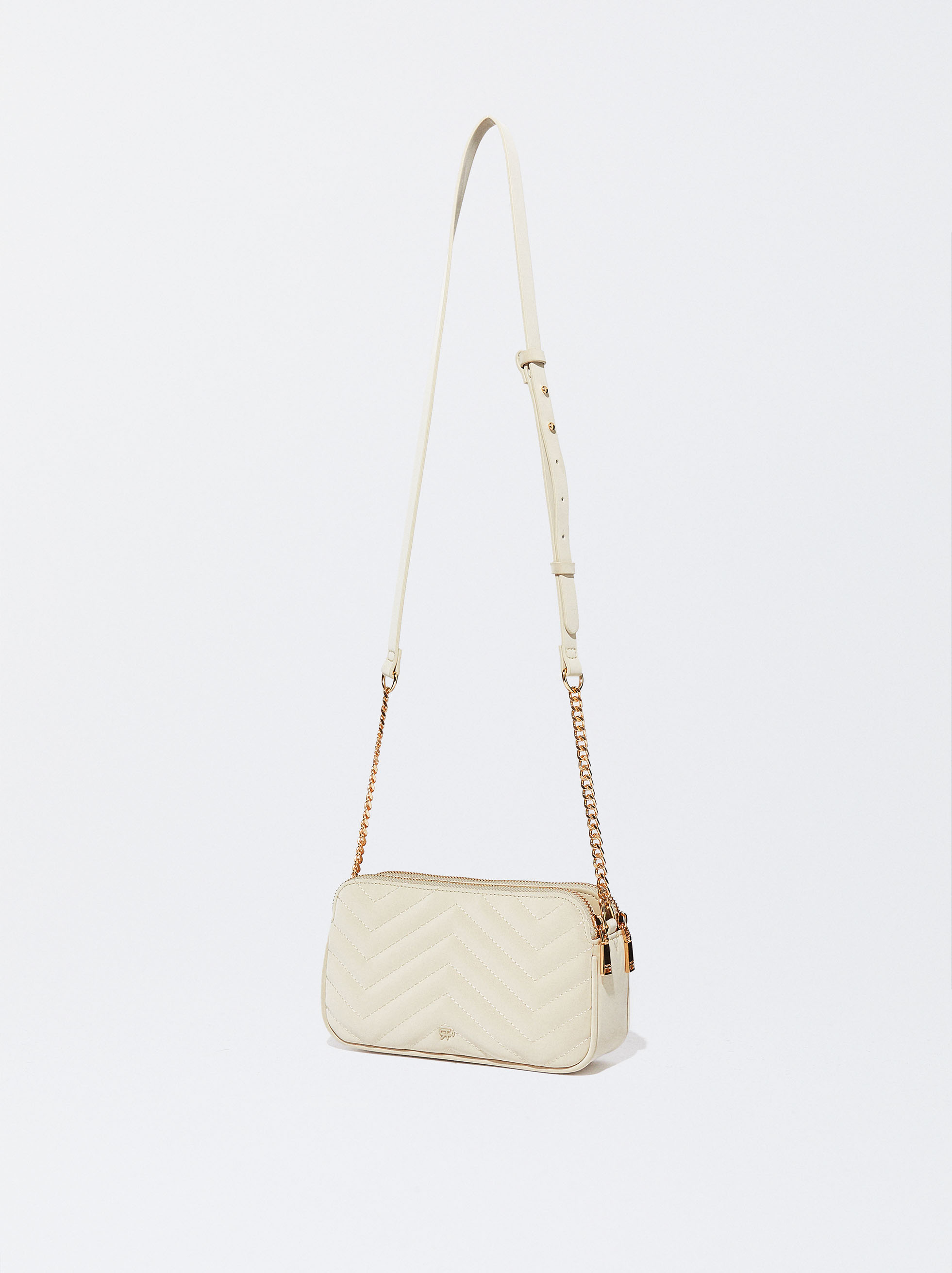 Quilted Crossbody Bag With Chain image number 2.0