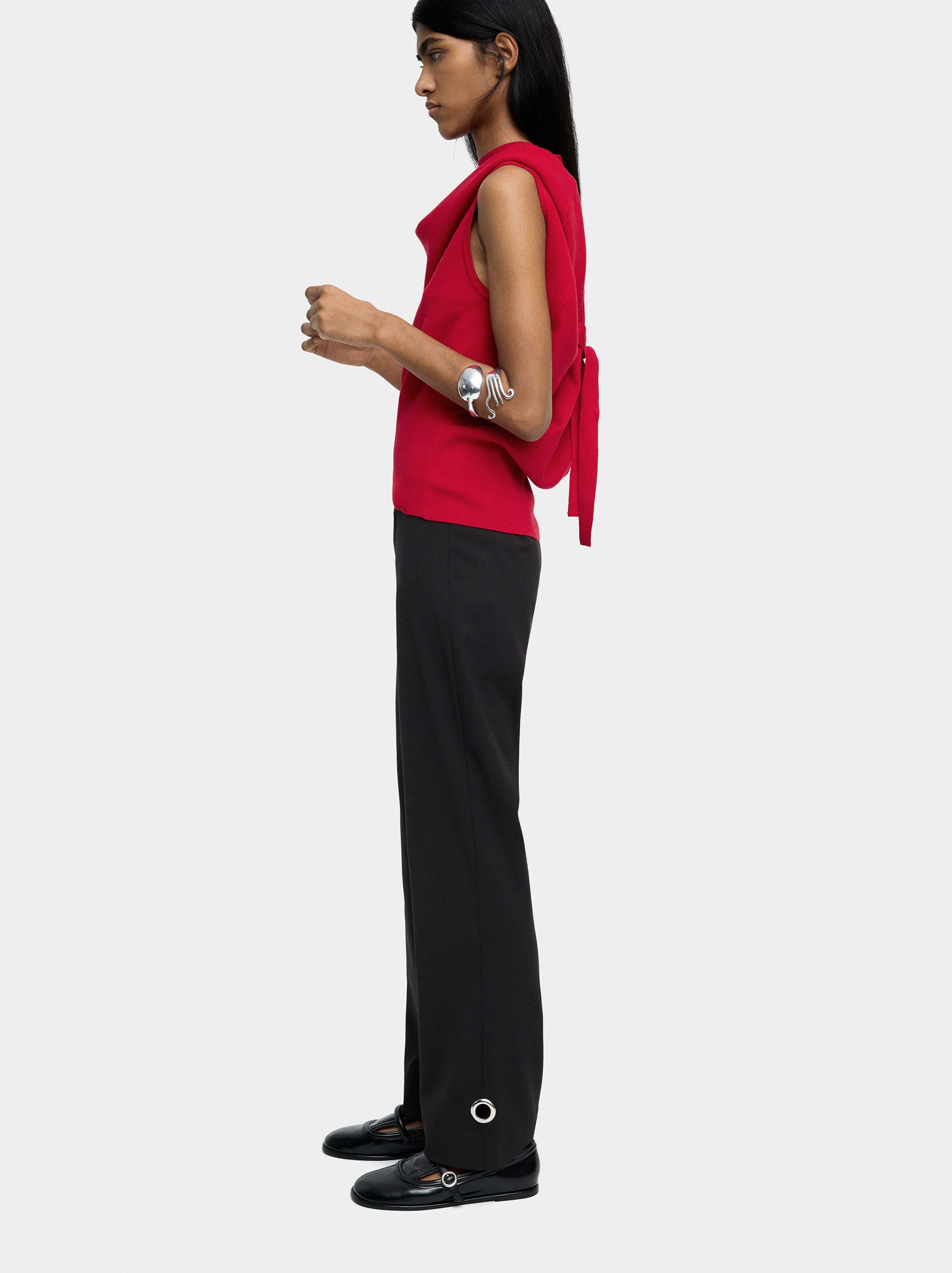 Knitted balloon top image number 4.0