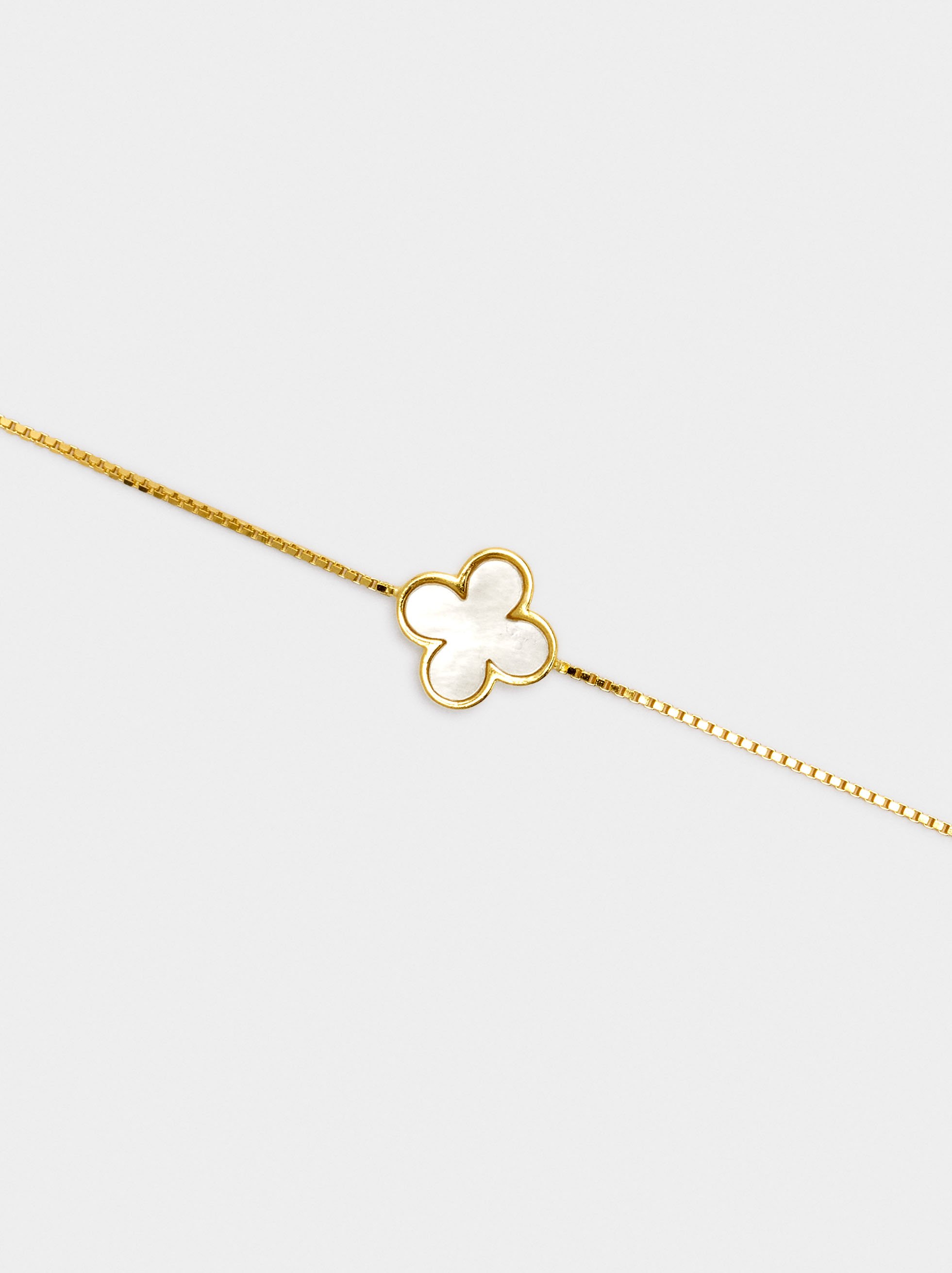 Bracelet with clover pendant - 925 sterling silver image number 2.0