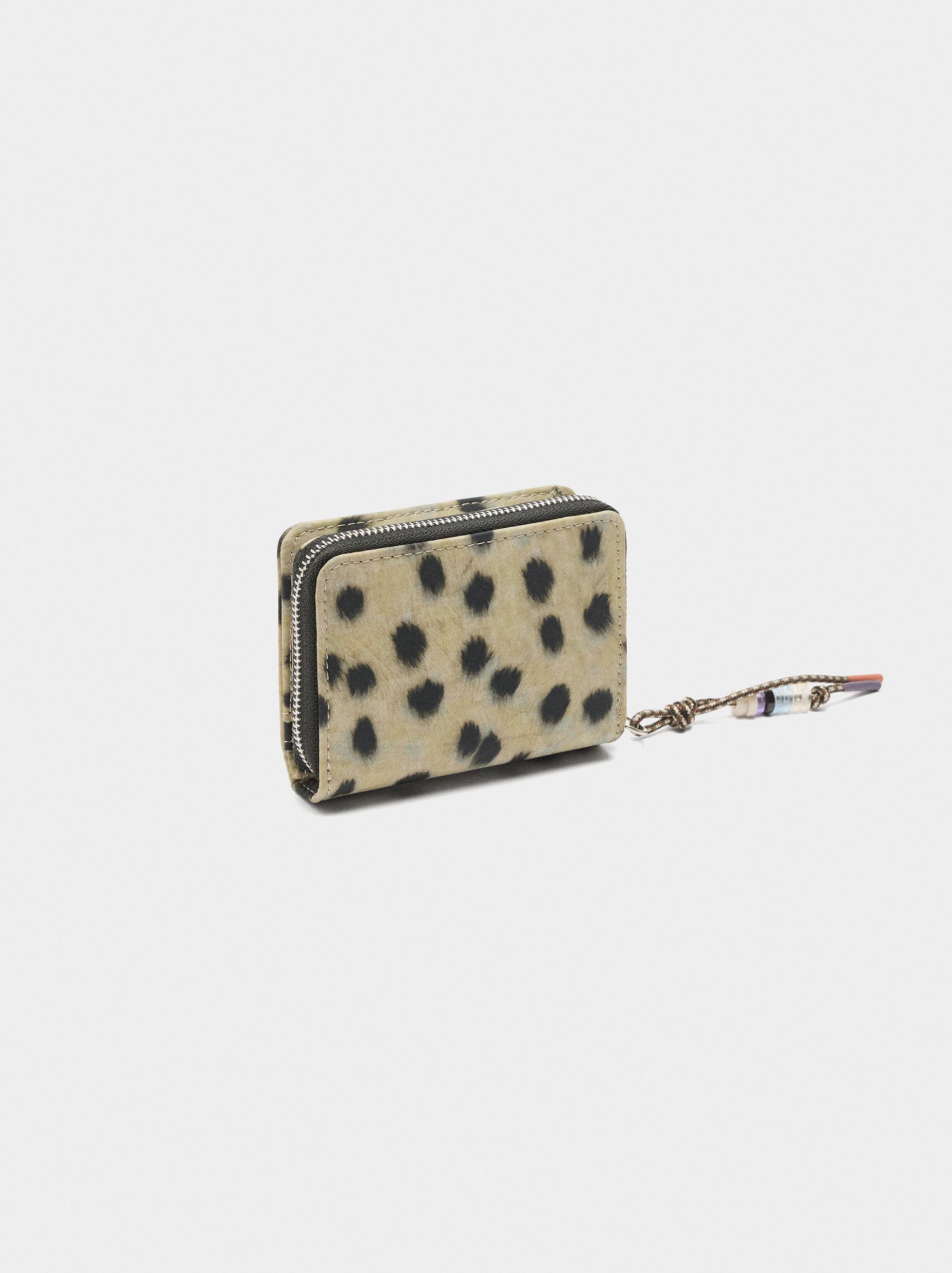 Cartera de nylon estampado animal image number 2.0