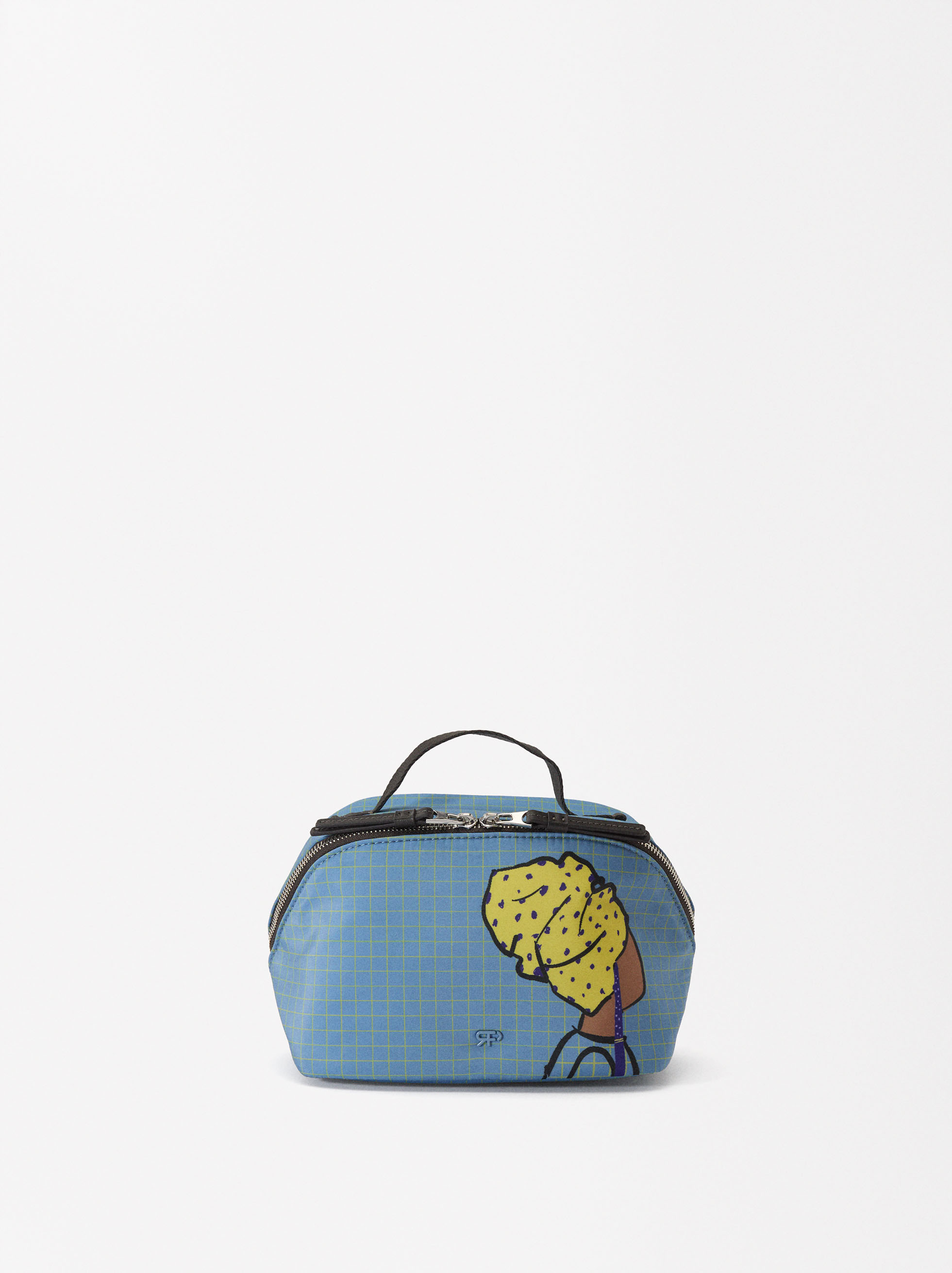 Printed nylon toiletry bag image number 0.0