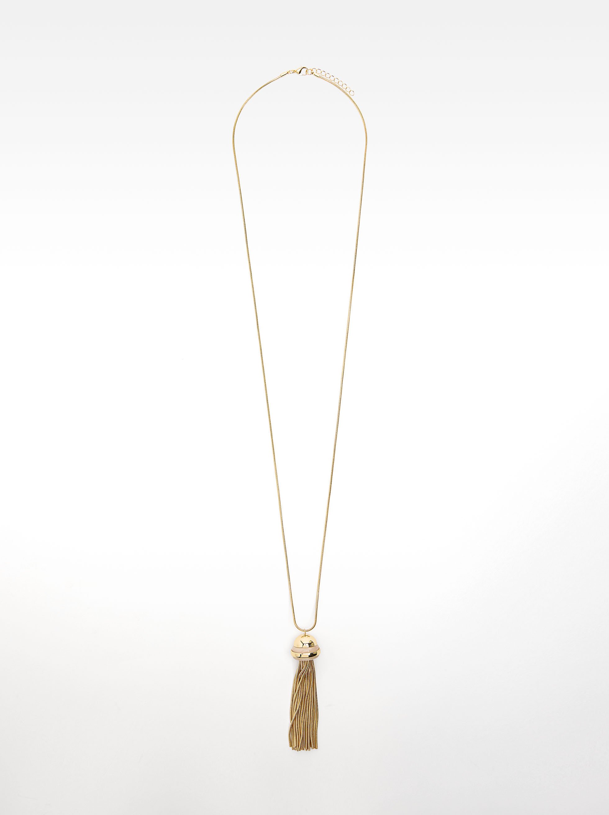 Collar largo con colgante de cadenas image number 0.0