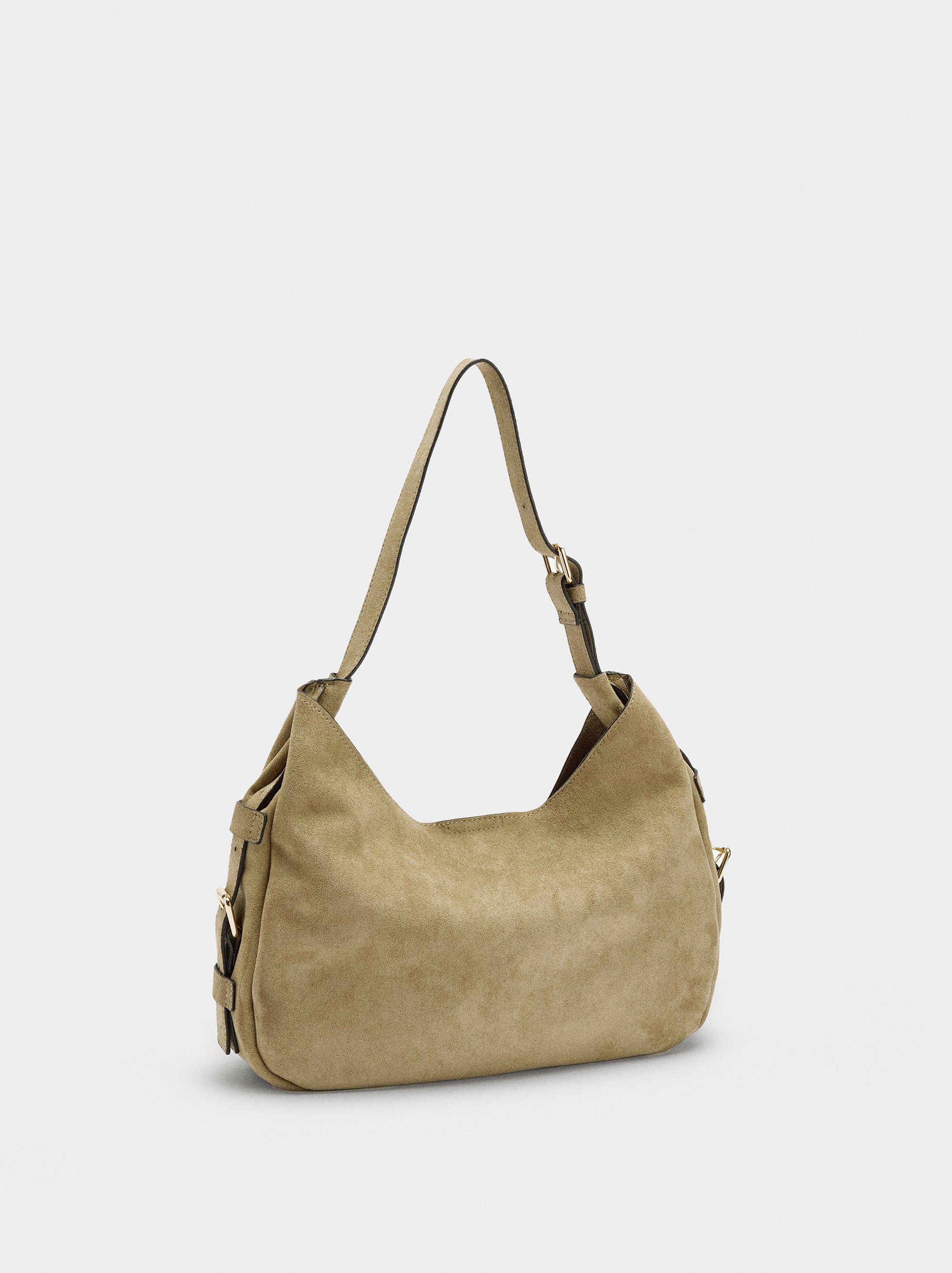 Shoulder bag with side buckles image number 2.0