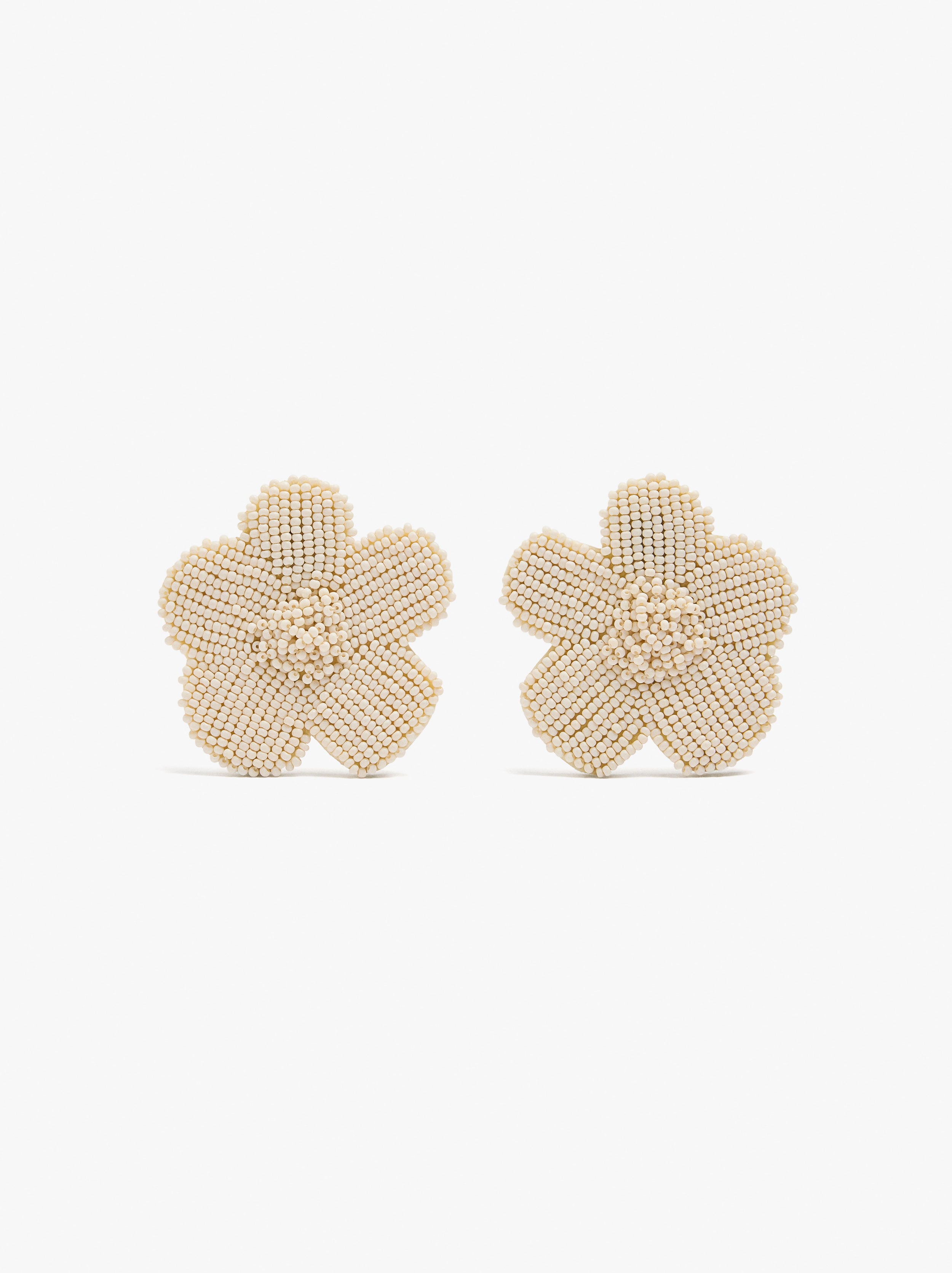 Maxi flower earrings with beads image number 0.0