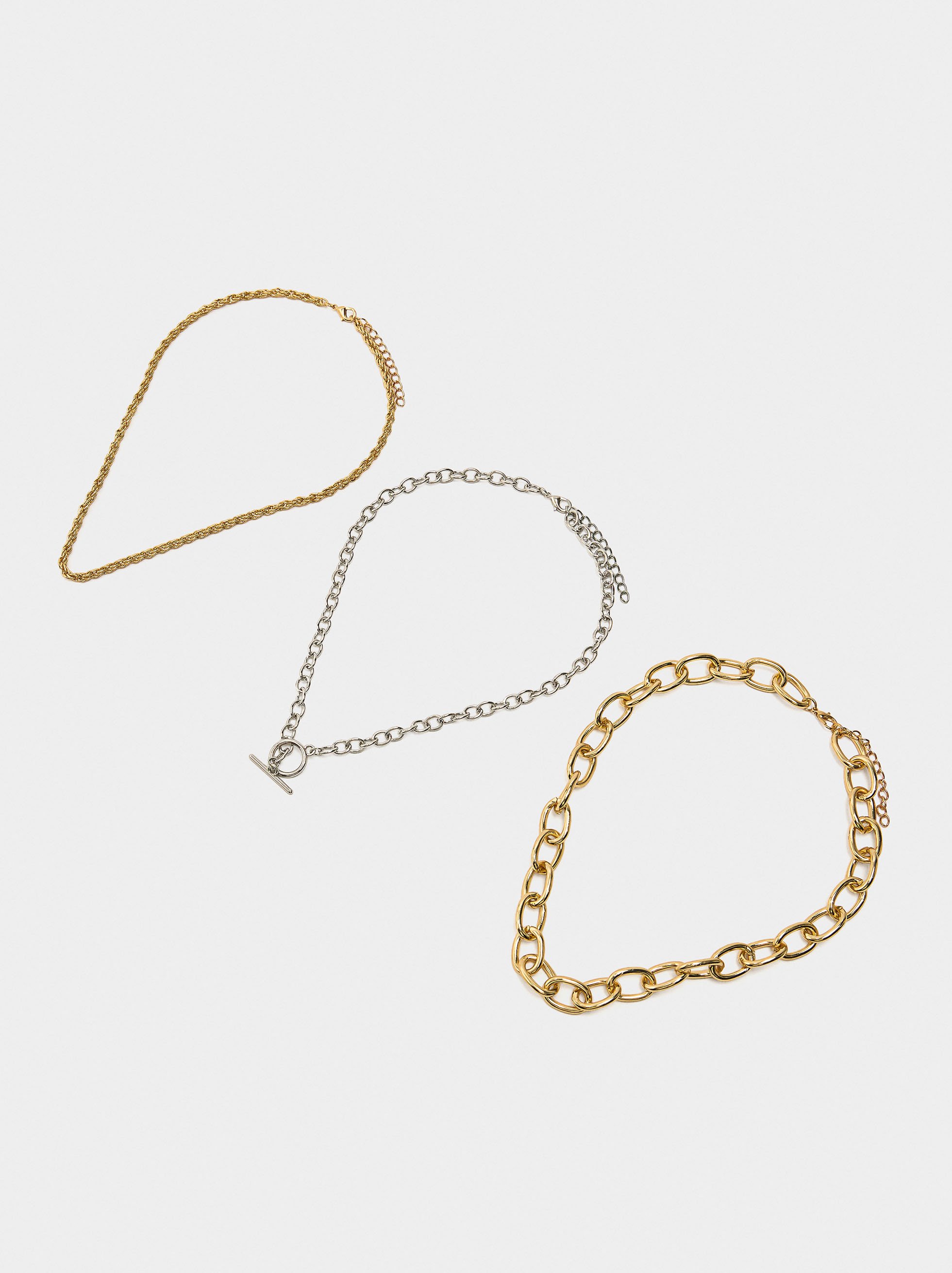 Set of necklaces with links image number 2.0