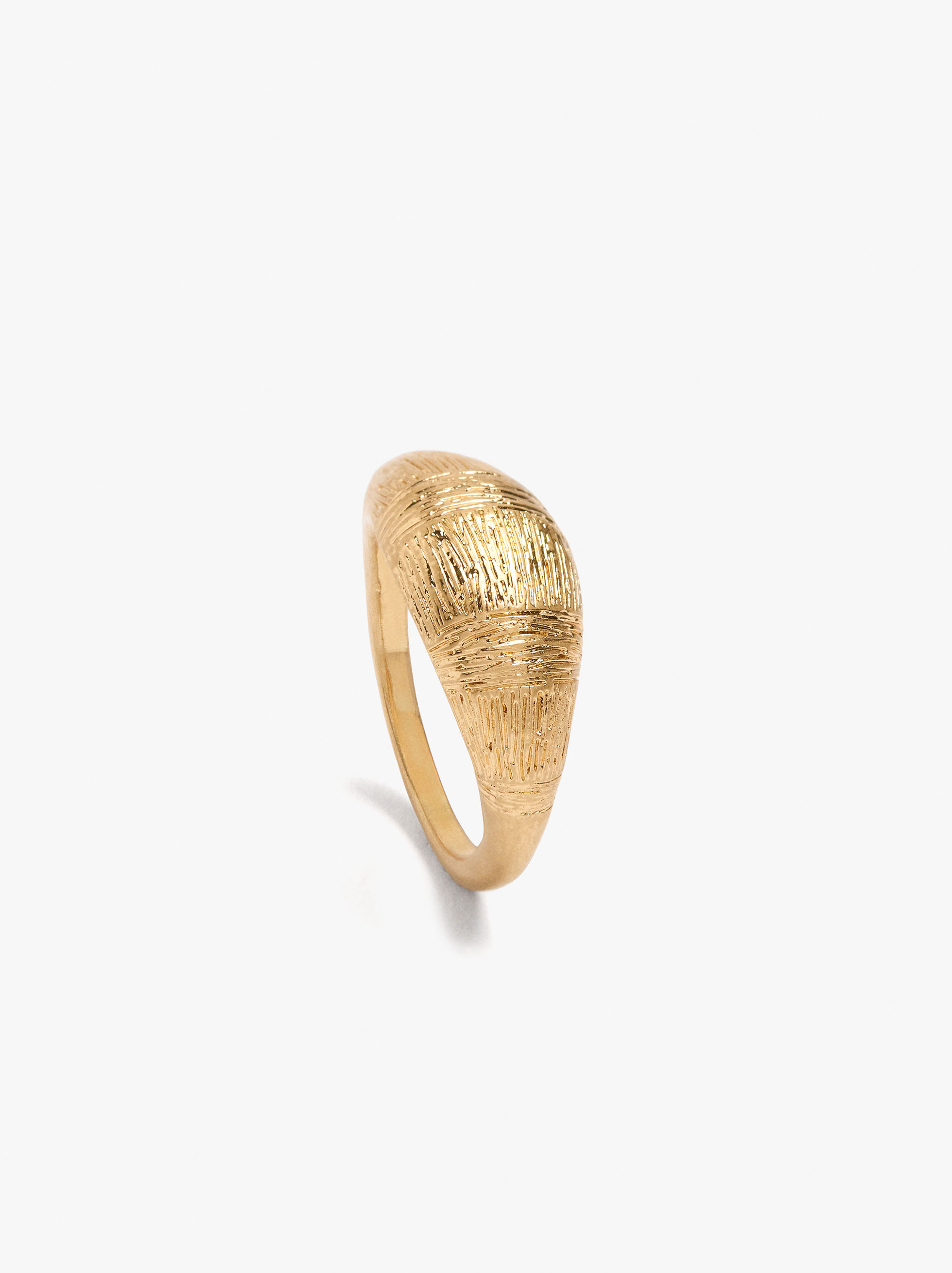 Bague arrondi avec rayures image number 2.0