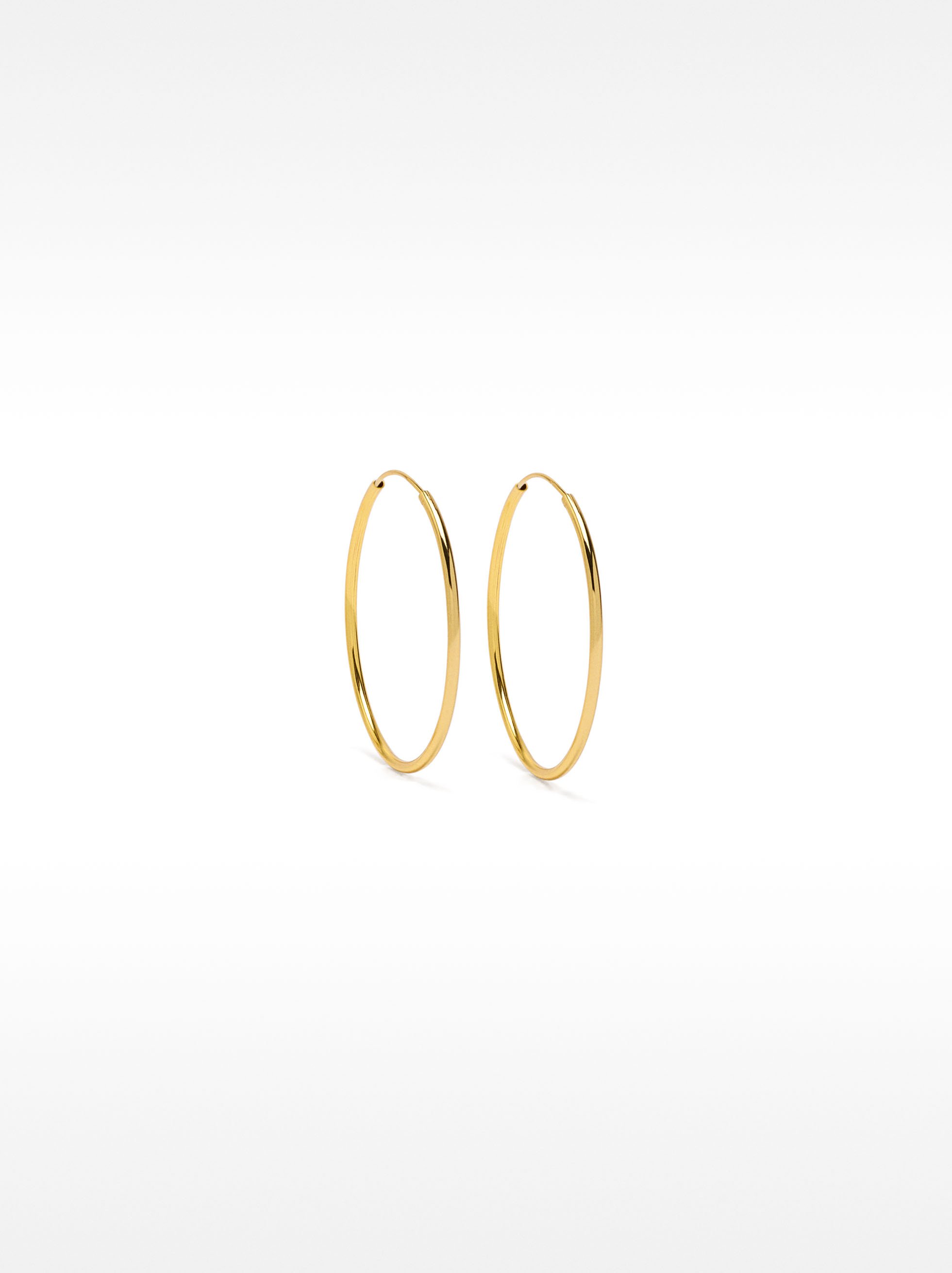 Short 925 silver hoop earrings image number 0.0