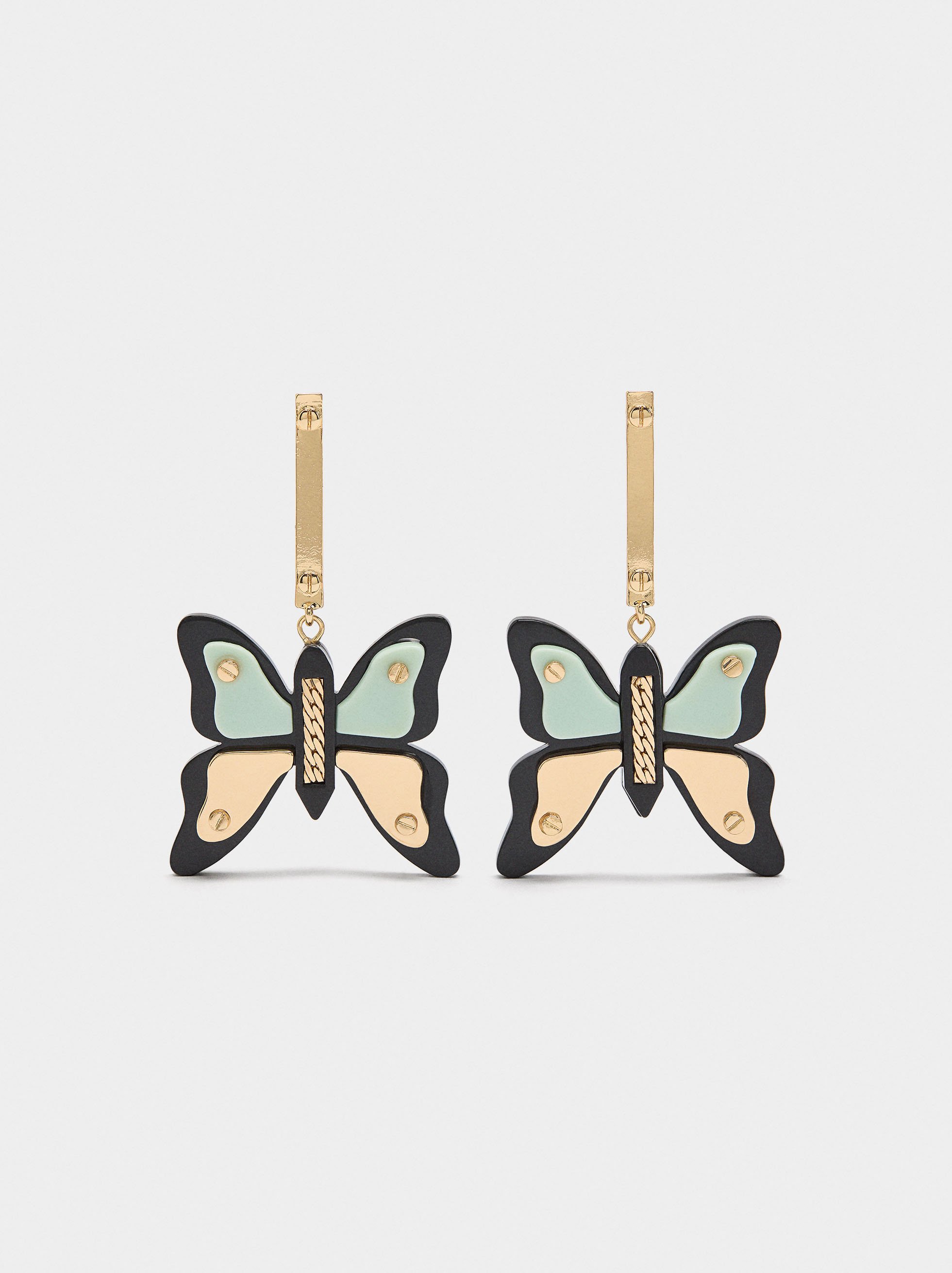 Resin butterfly earrings image number 0.0