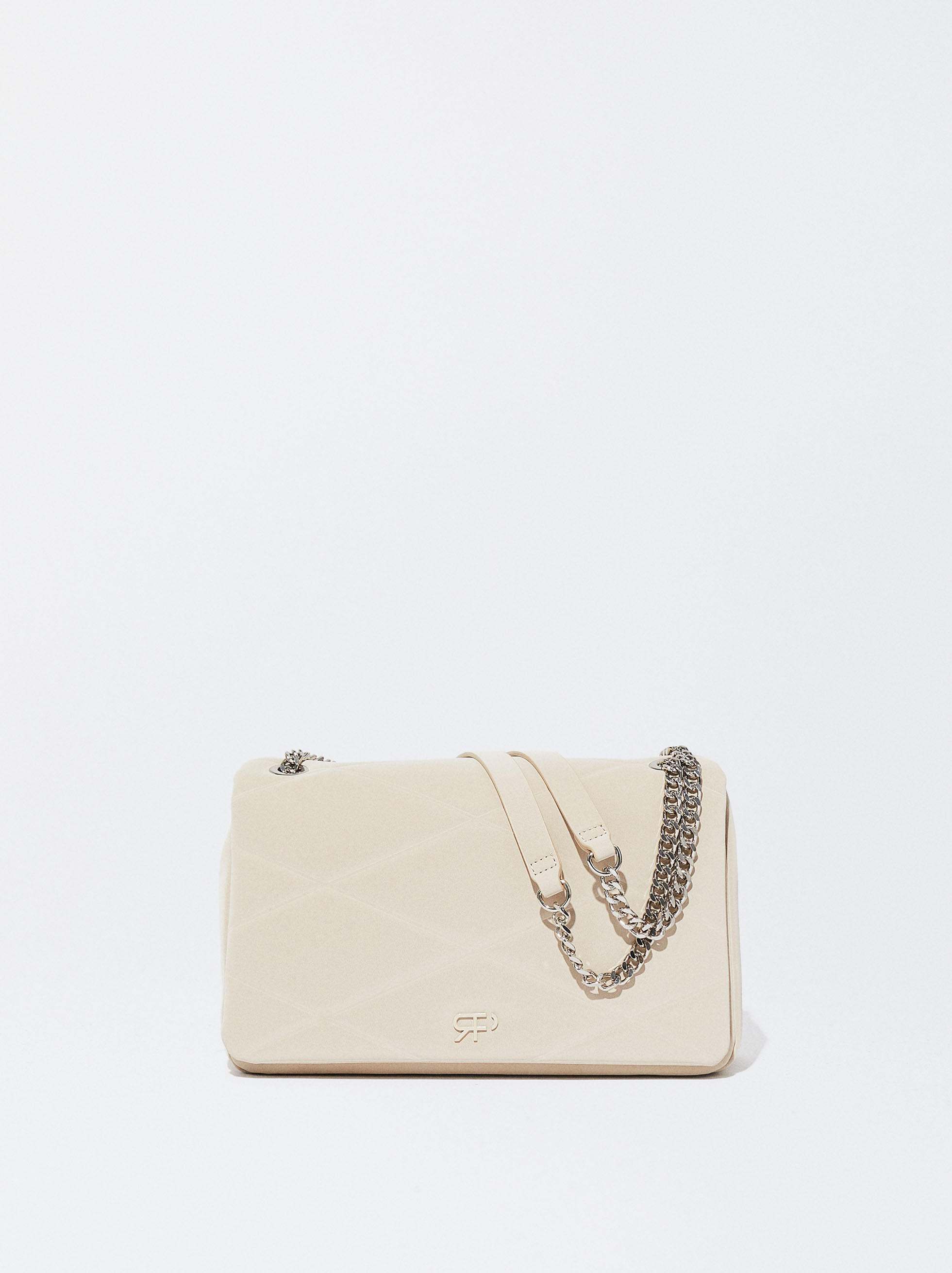 Bolso Acolchado Con Cadena Negro Parfois