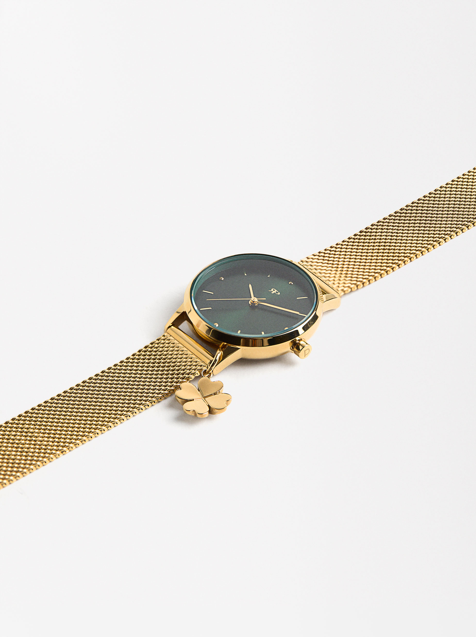 Montre bracelet en acier inoxydable avec charm image number 2.0