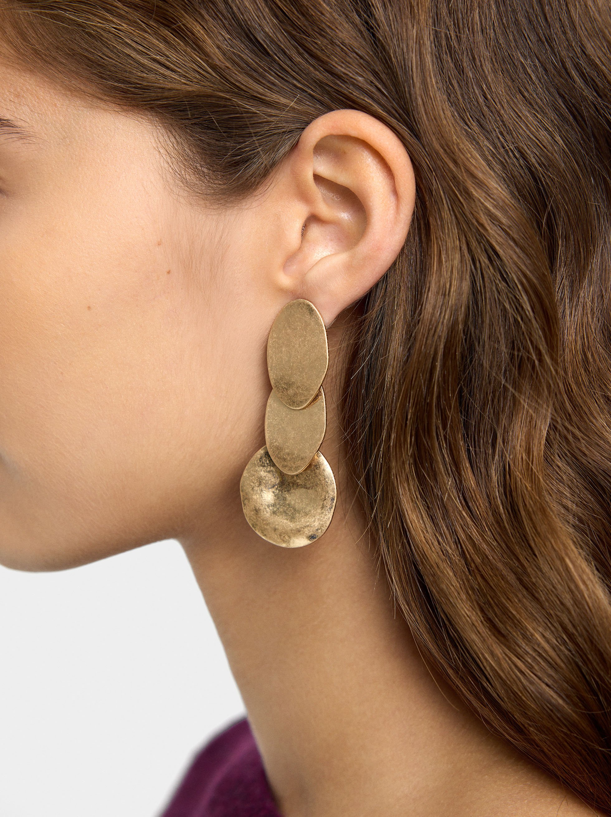 Long oval earrings image number 1.0