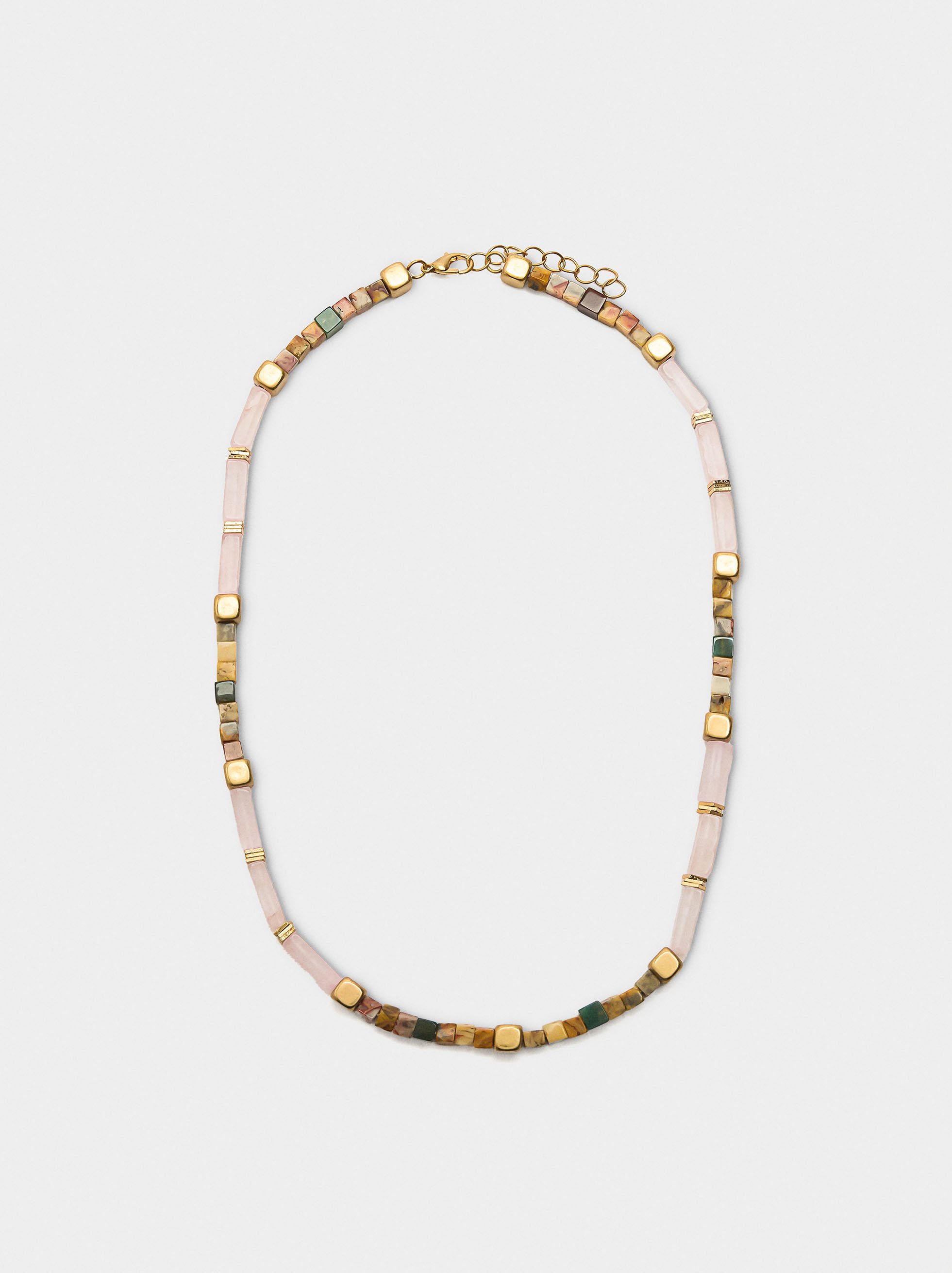 Short necklace with stones image number 0.0