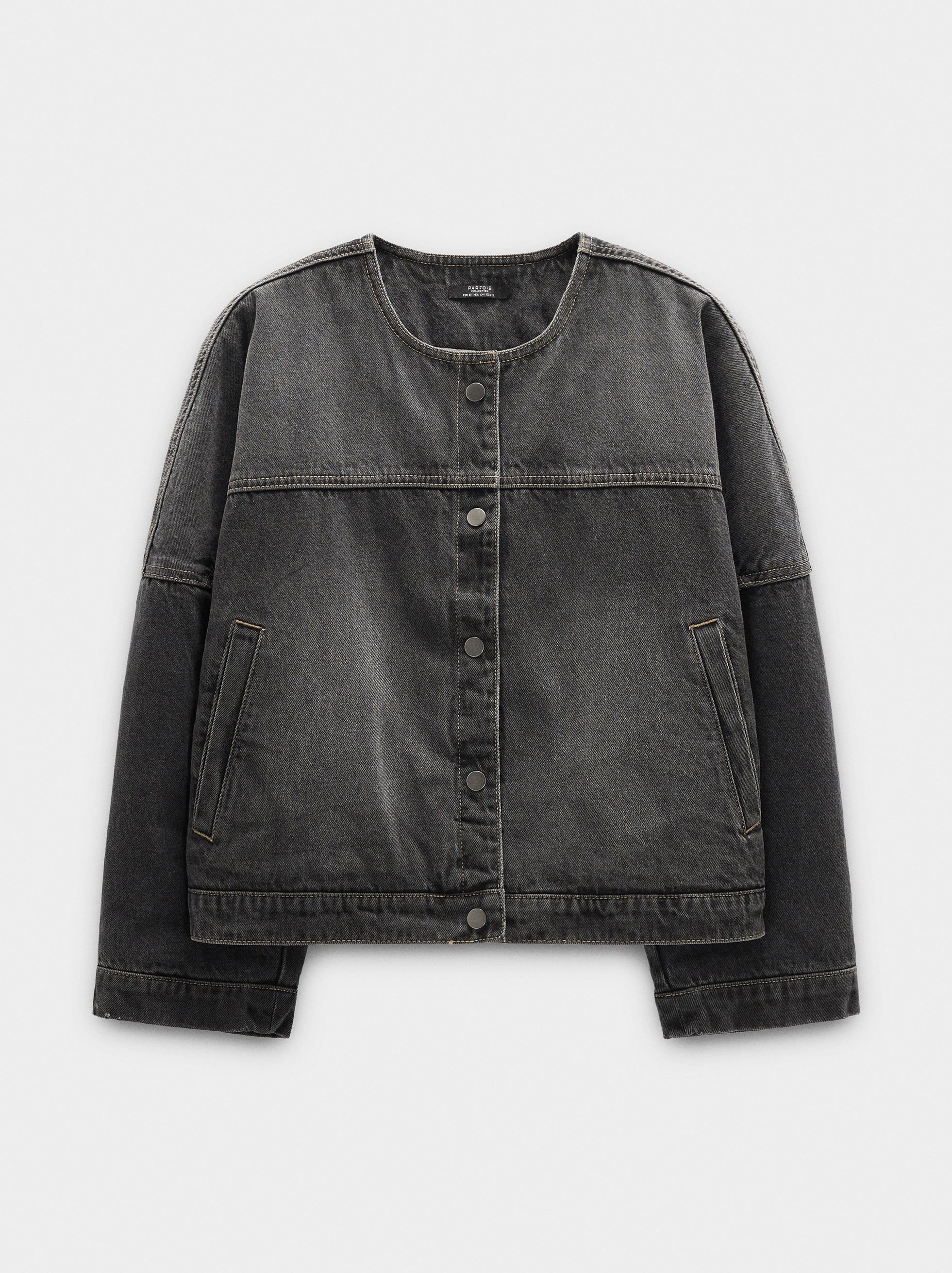 Washed denim jacket image number 5.0