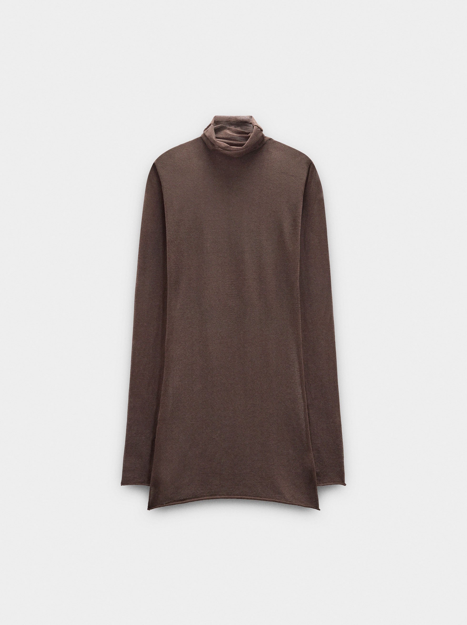 Pull en maille col montant image number 4.0