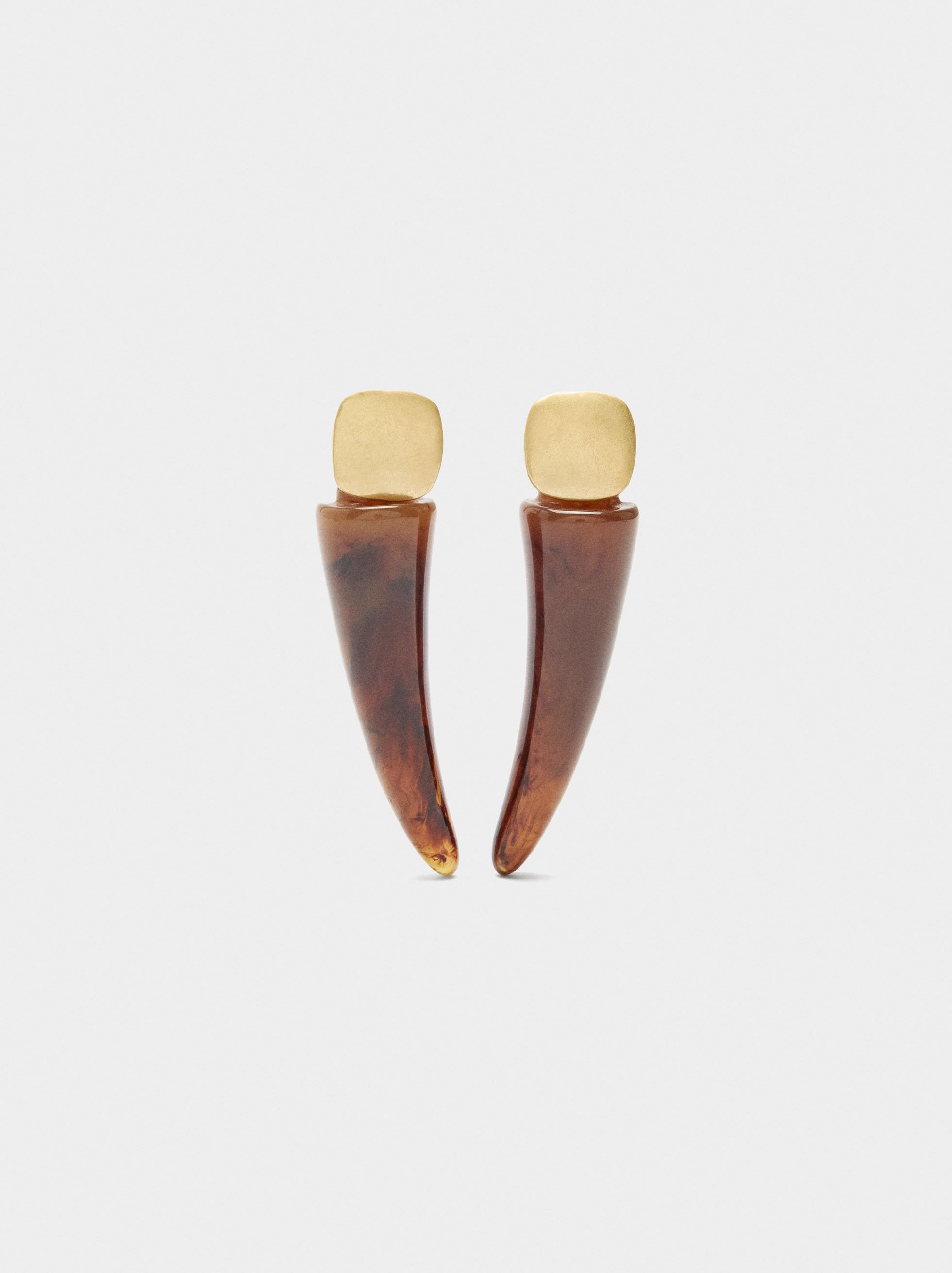 Earrings with stone effect image number 0.0