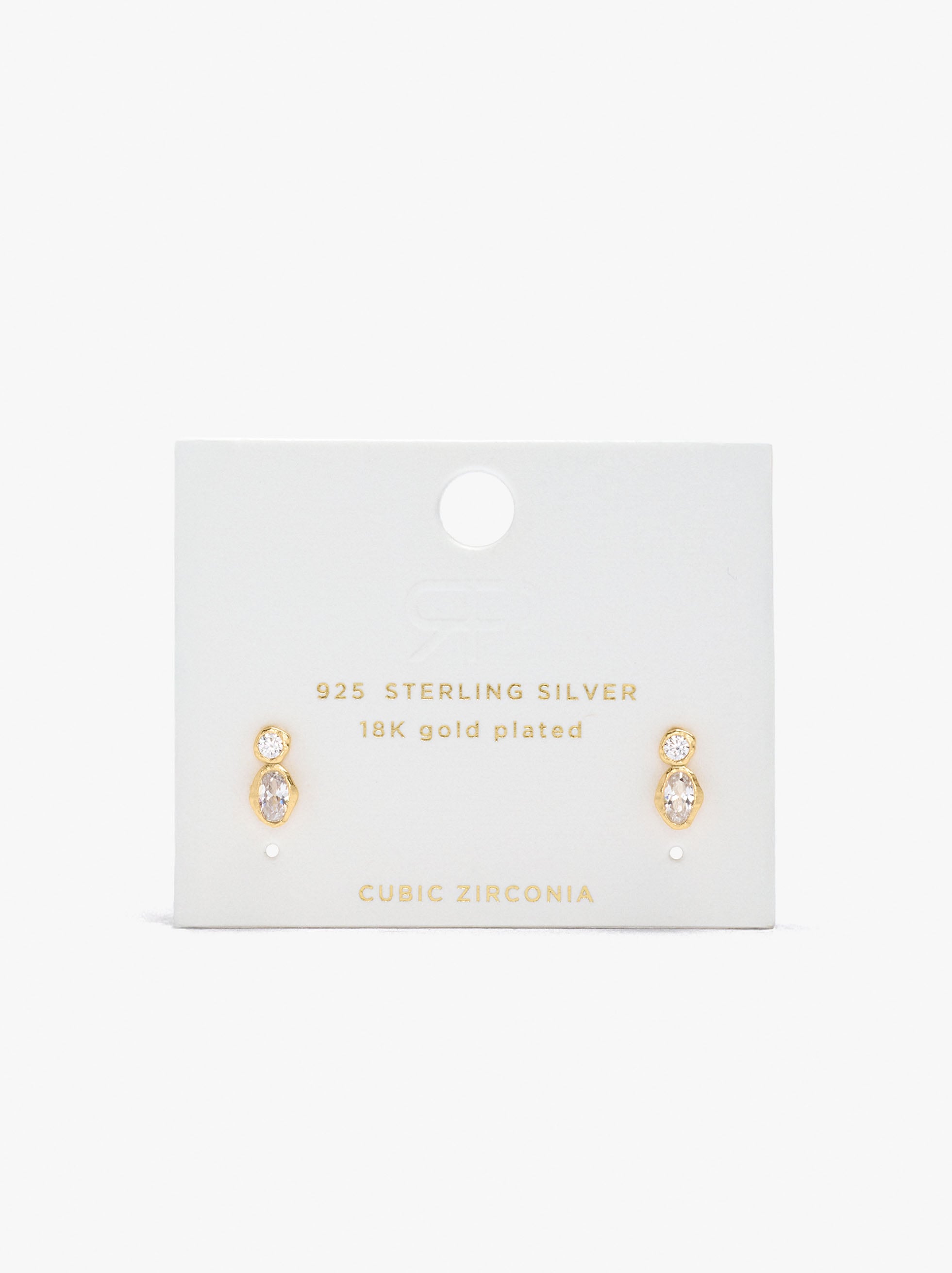 Earrings with 18k gold plated and 925 sterling silver image number 3.0