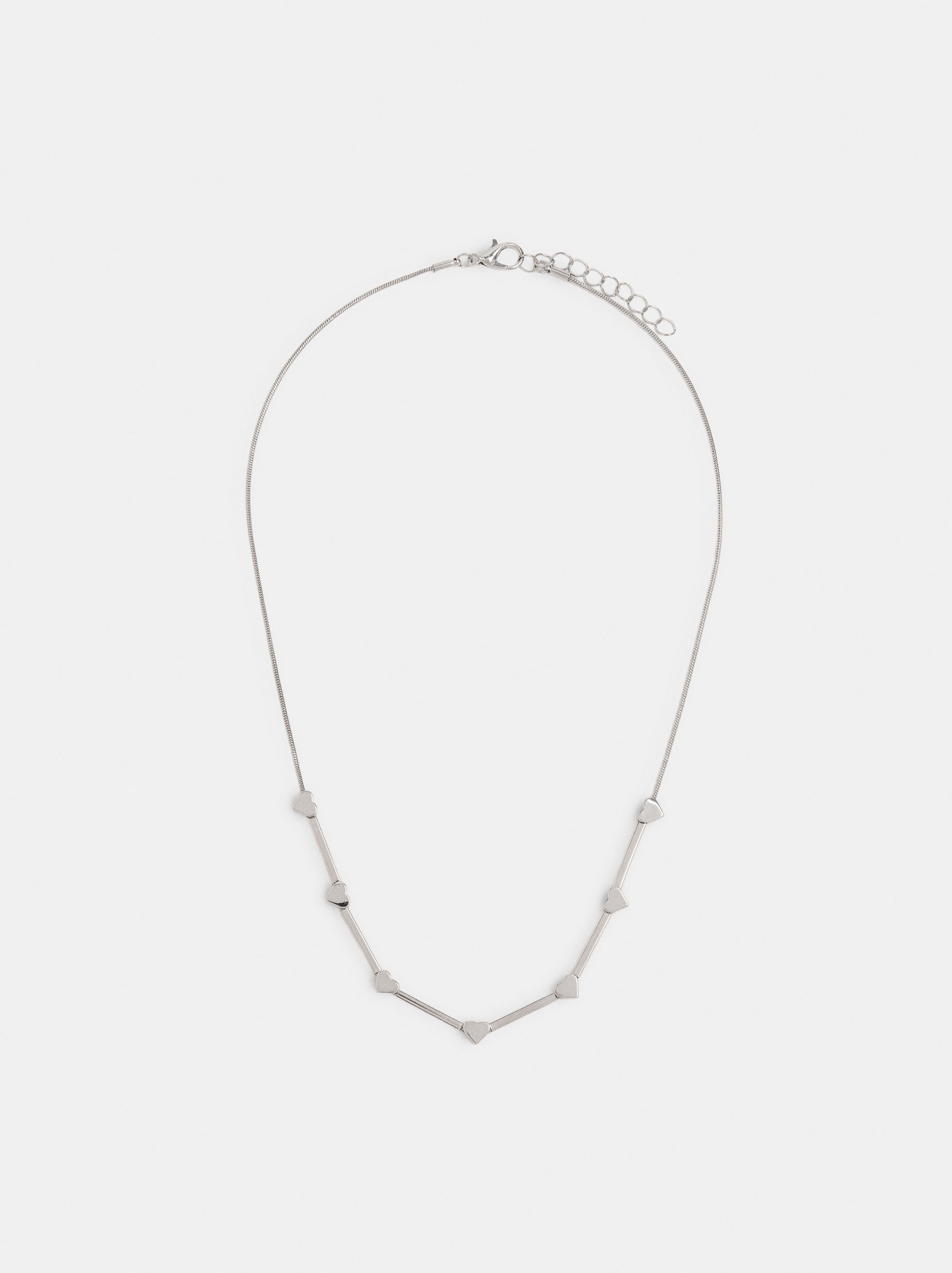 Collana con barre e cuori image number 0.0