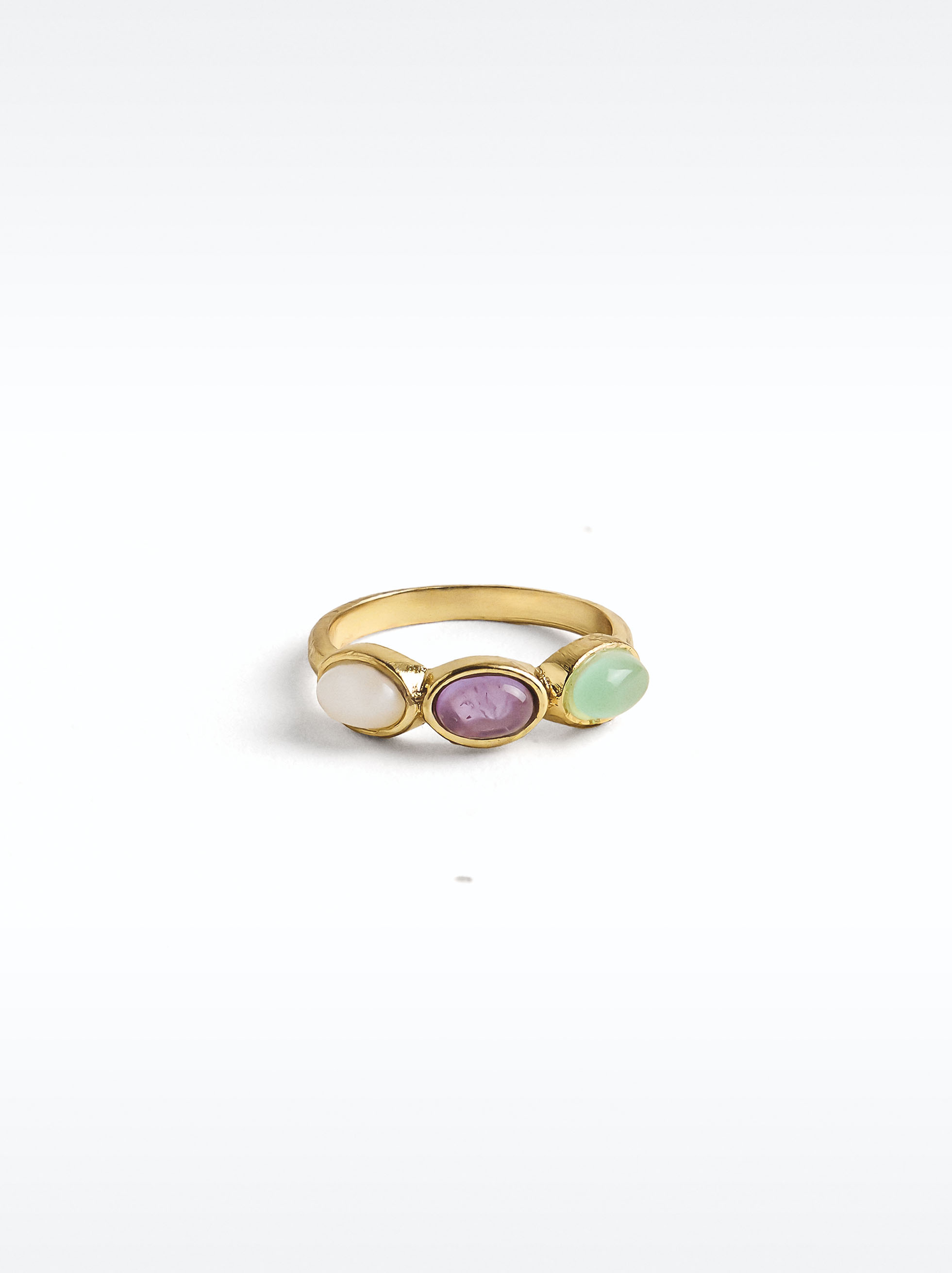 Ring with multicolor stones, Multicolor, hi-res