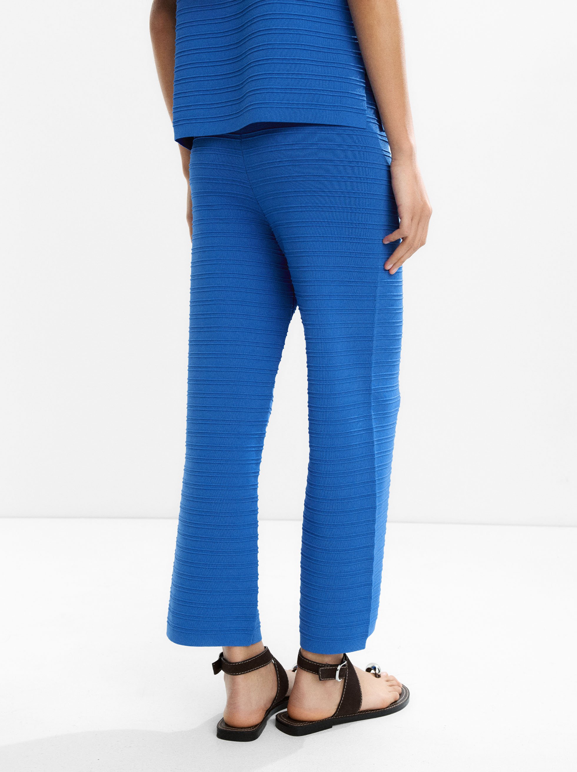 Ribbed knit trousers image number 3.0
