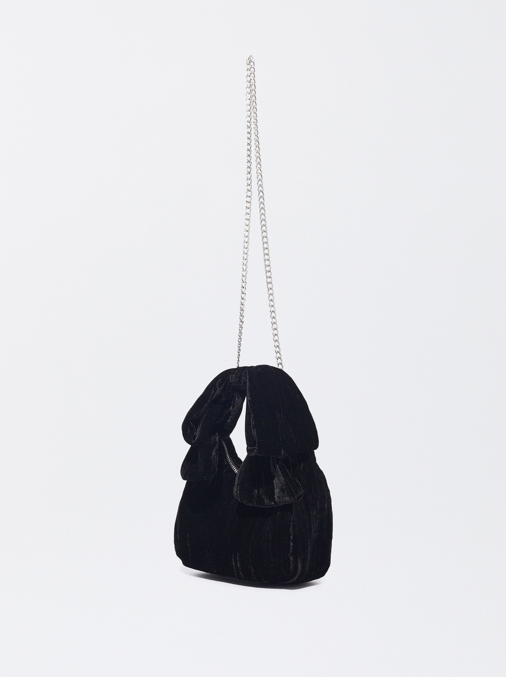 Small black velvet hot sale bag