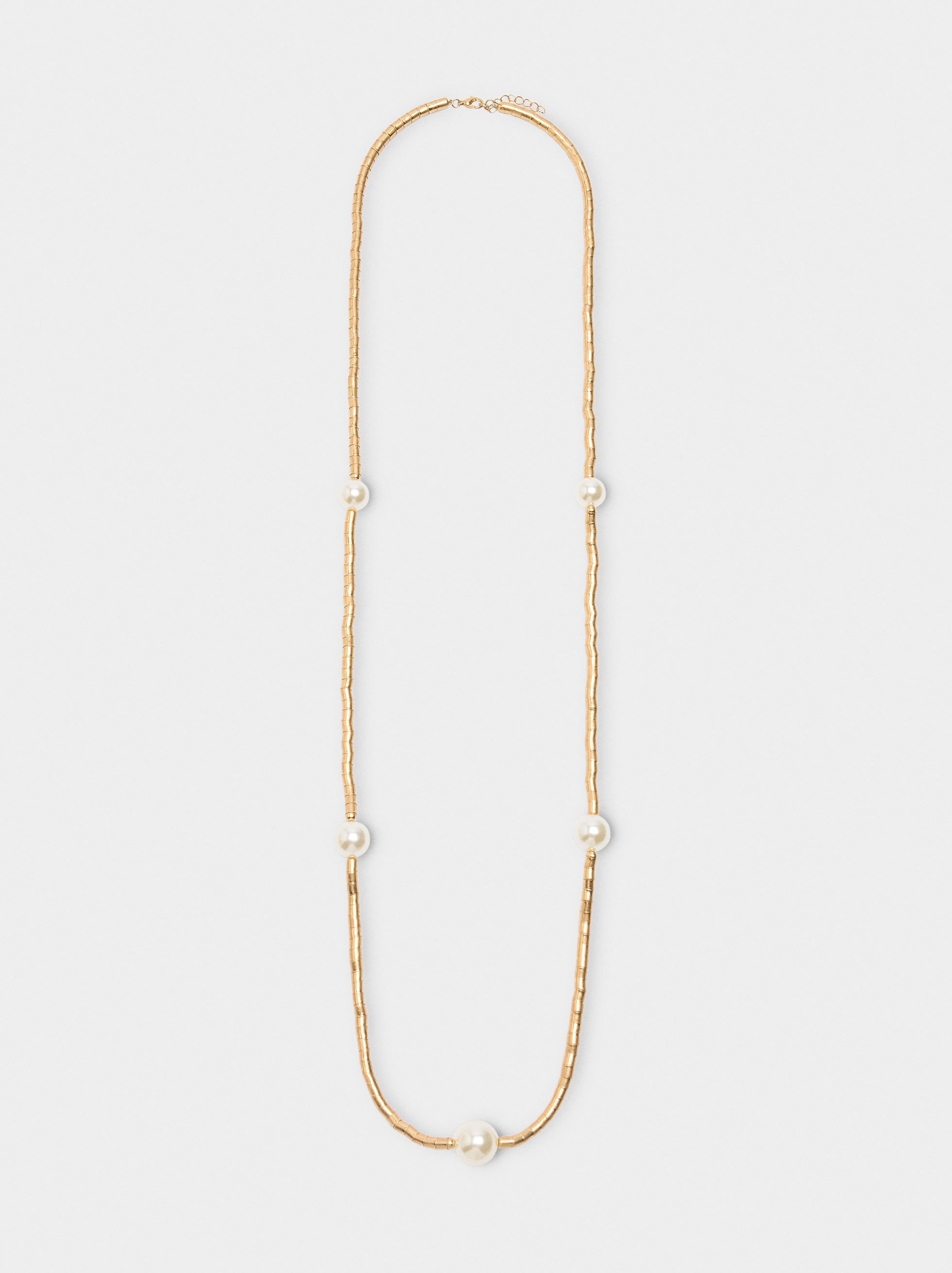 Long necklace with pearls image number 0.0