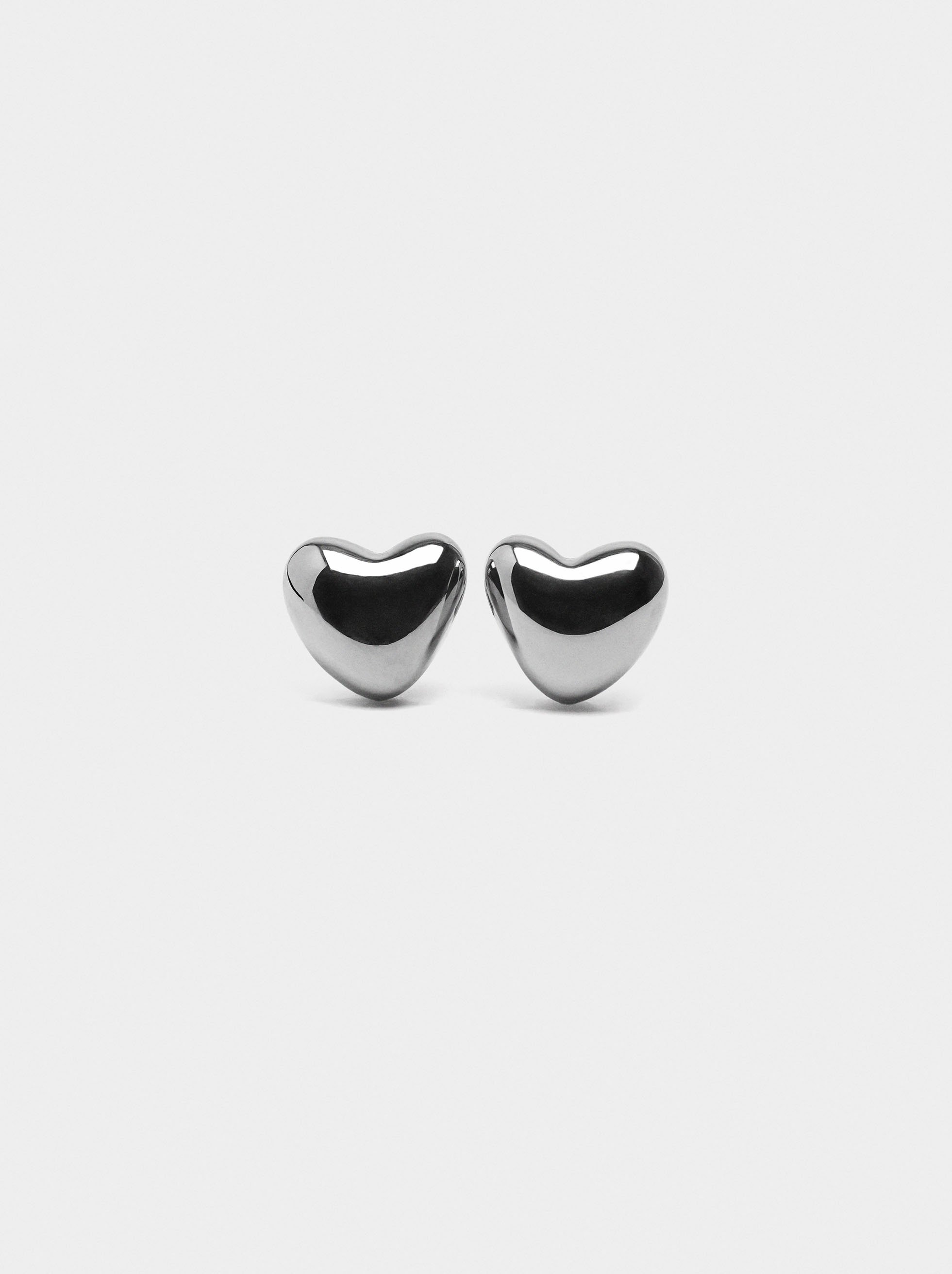 Heart earrings - stainless steel image number 0.0
