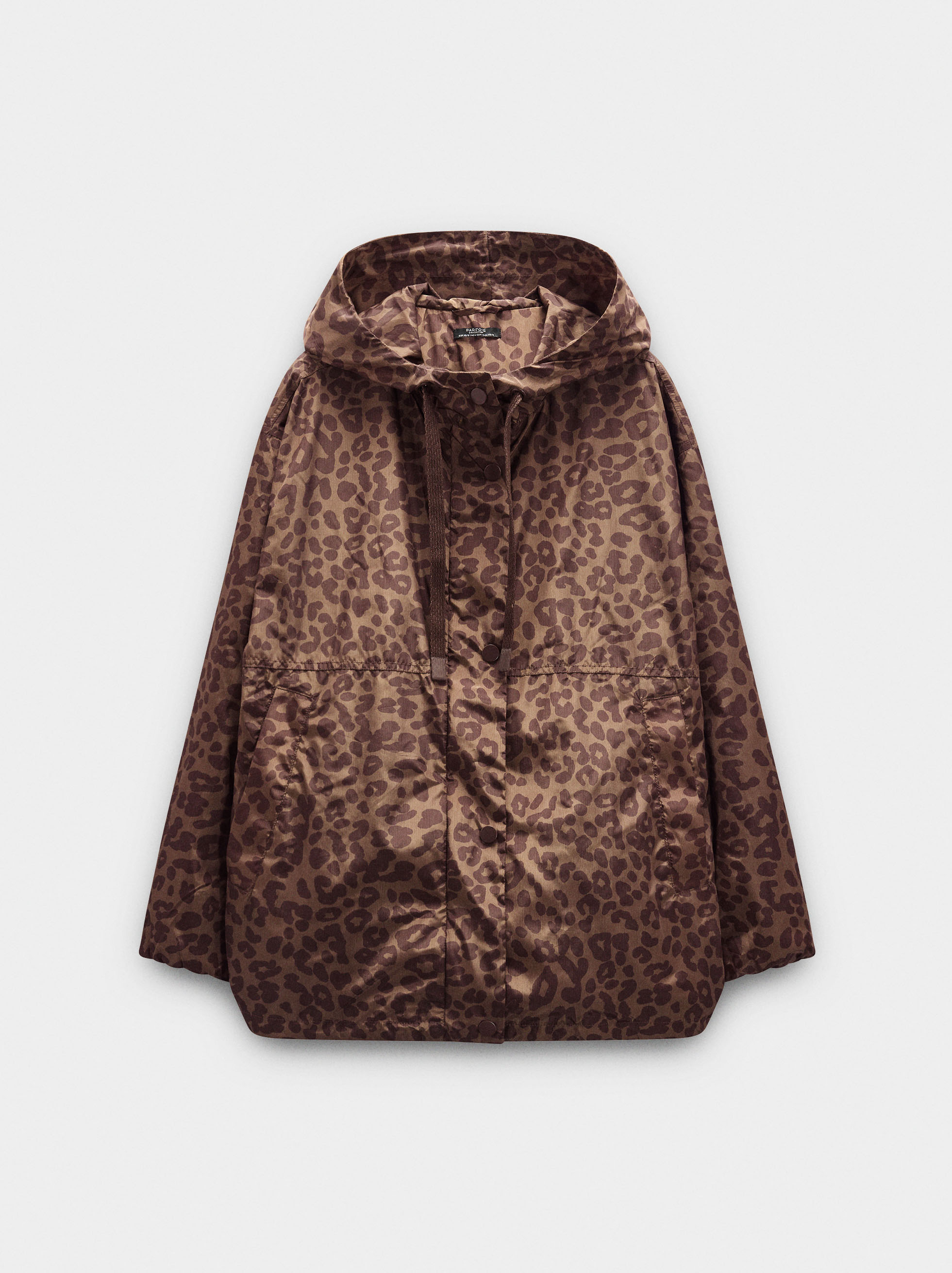Printed parka with hood image number 5.0