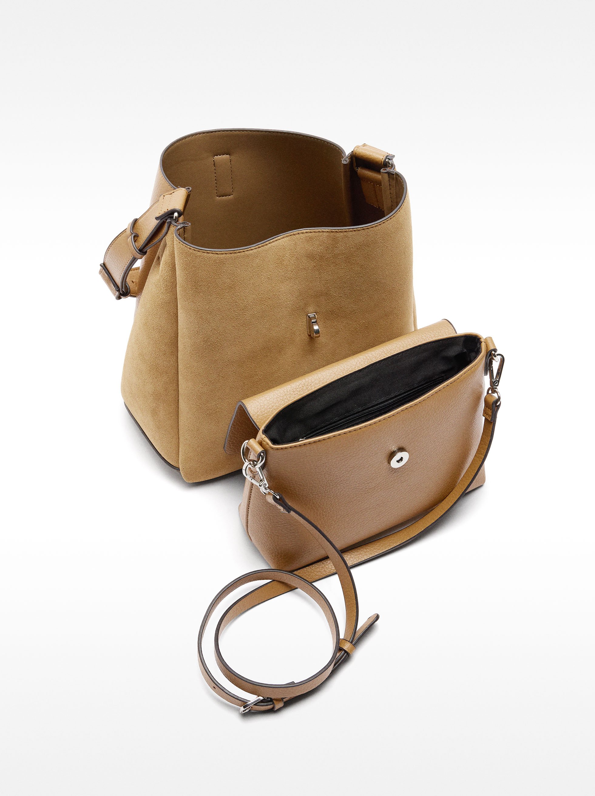 Shoulder bag with leather image number 5.0
