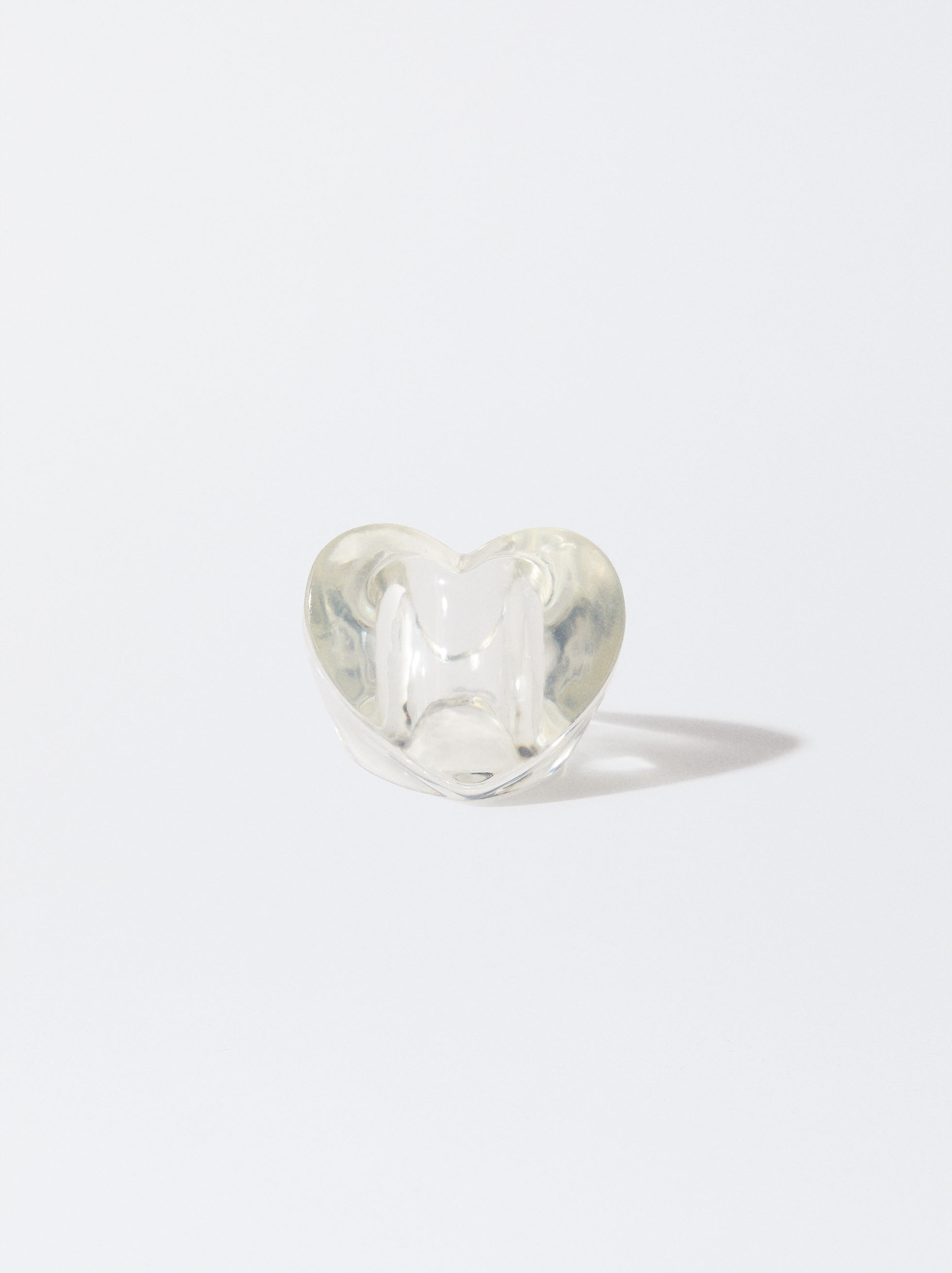 Online Exclusive - Heart Ring In Resin image number 1.0