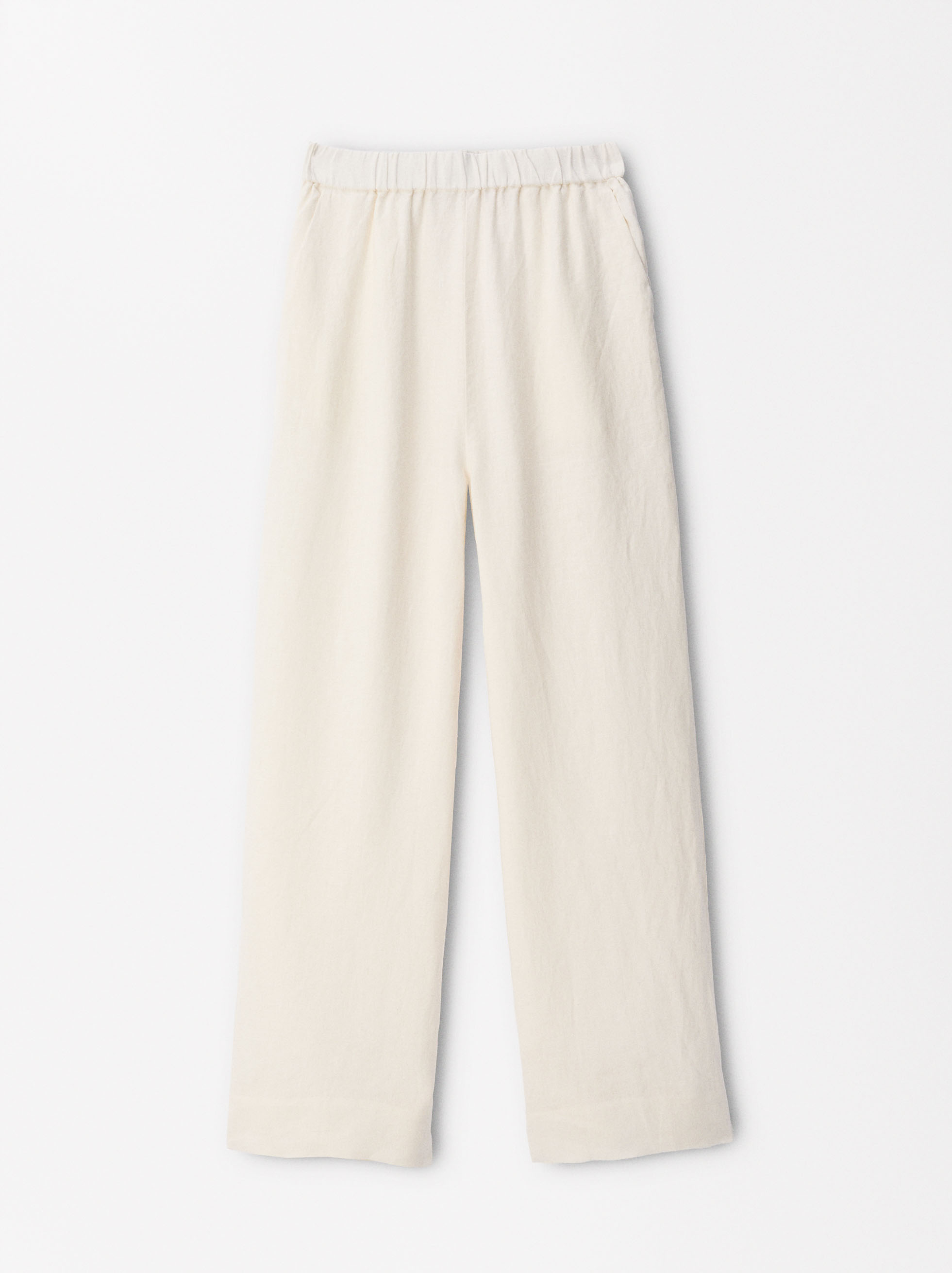 100% Linen Pants image number 6.0