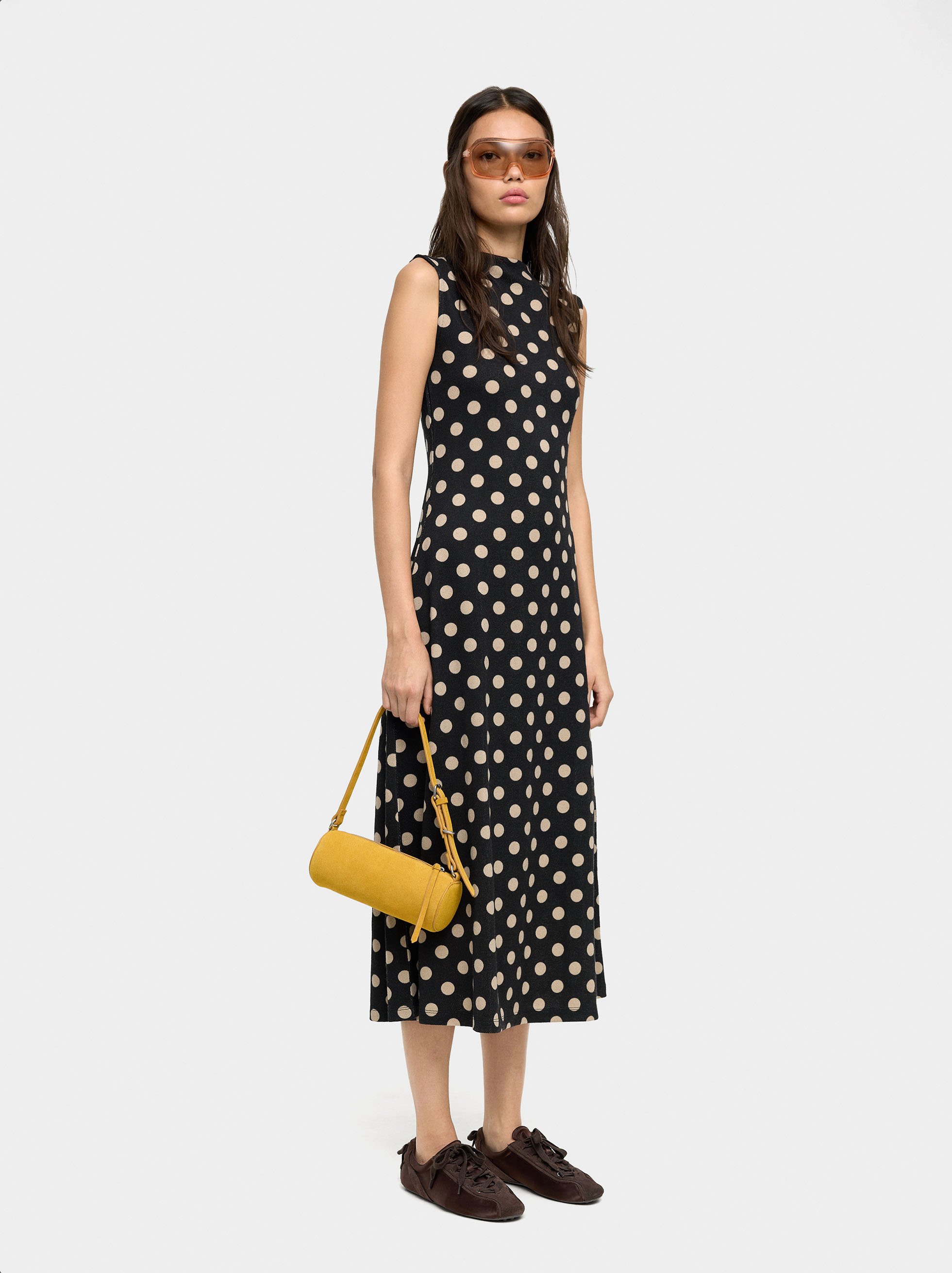 Long dress with polka dots image number 0.0