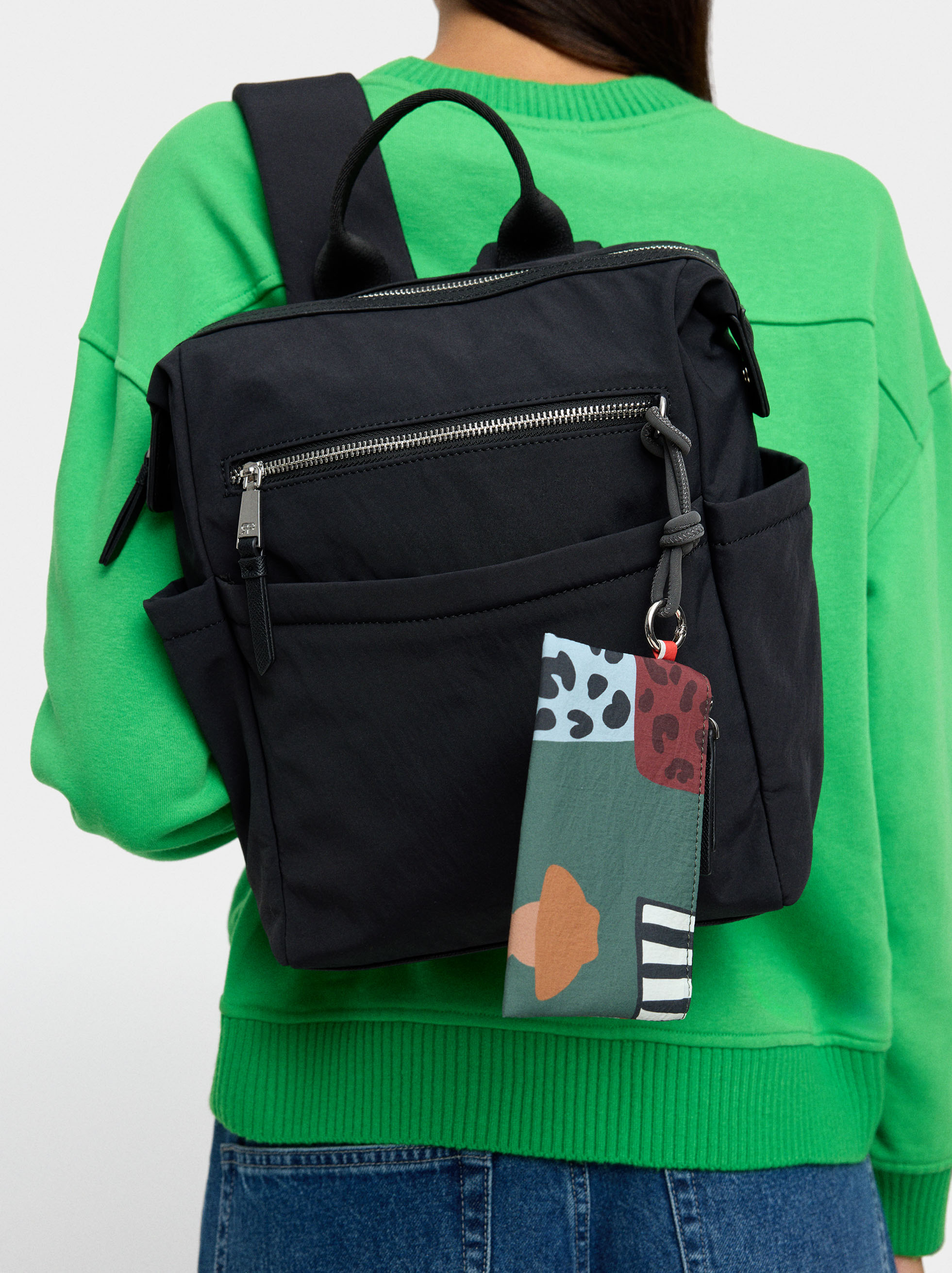 Nylon laptop backpack 13" image number 1.0