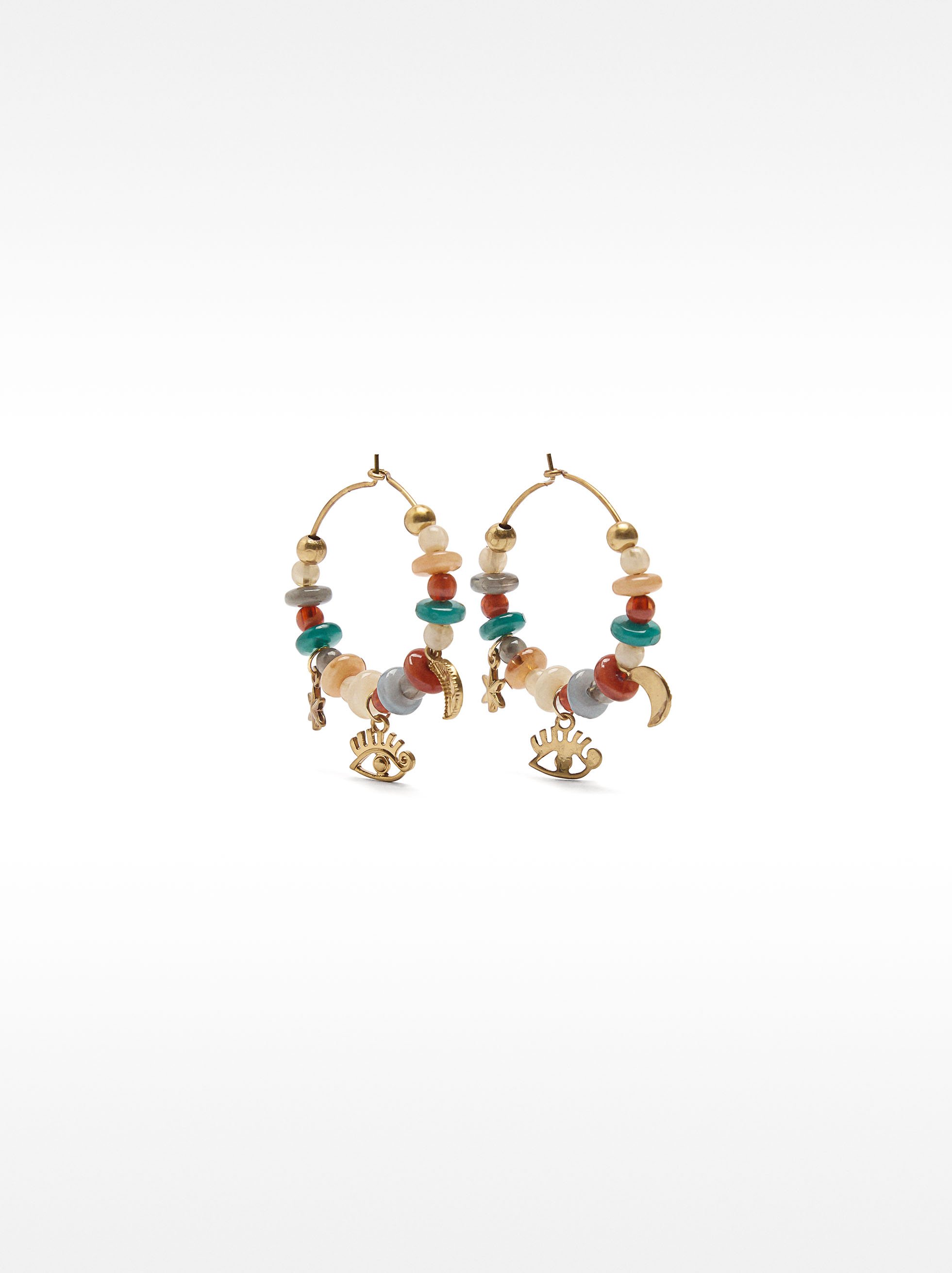 Argolas multicor com charms image number 0.0