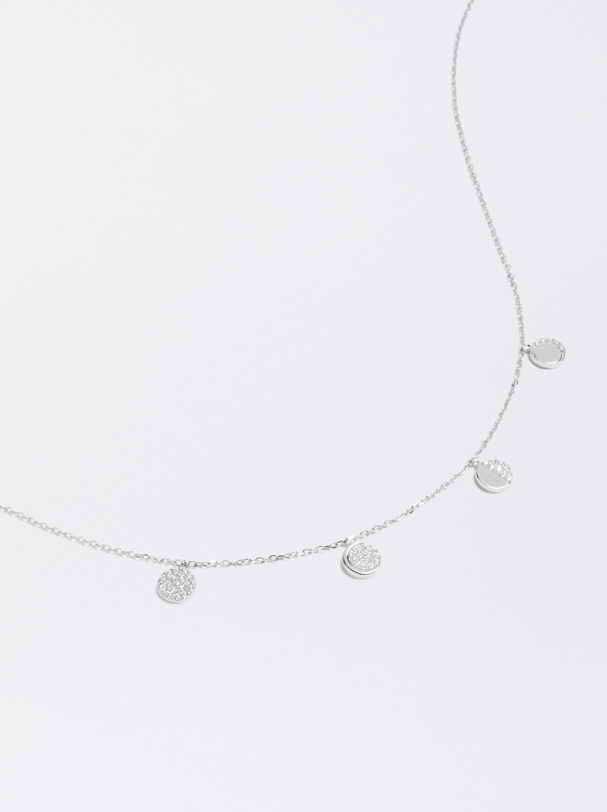 925 silver necklace with zirconia image number 2.0