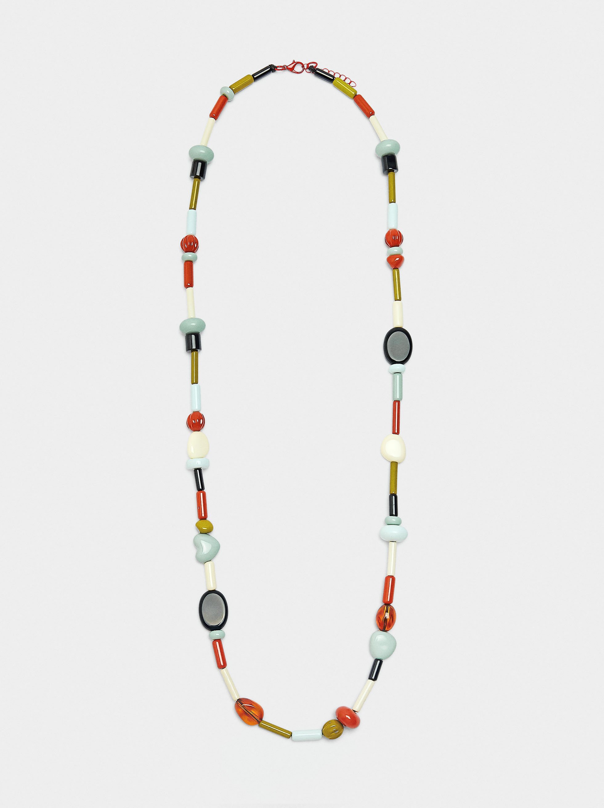 Long necklace with multicolor beads image number 0.0