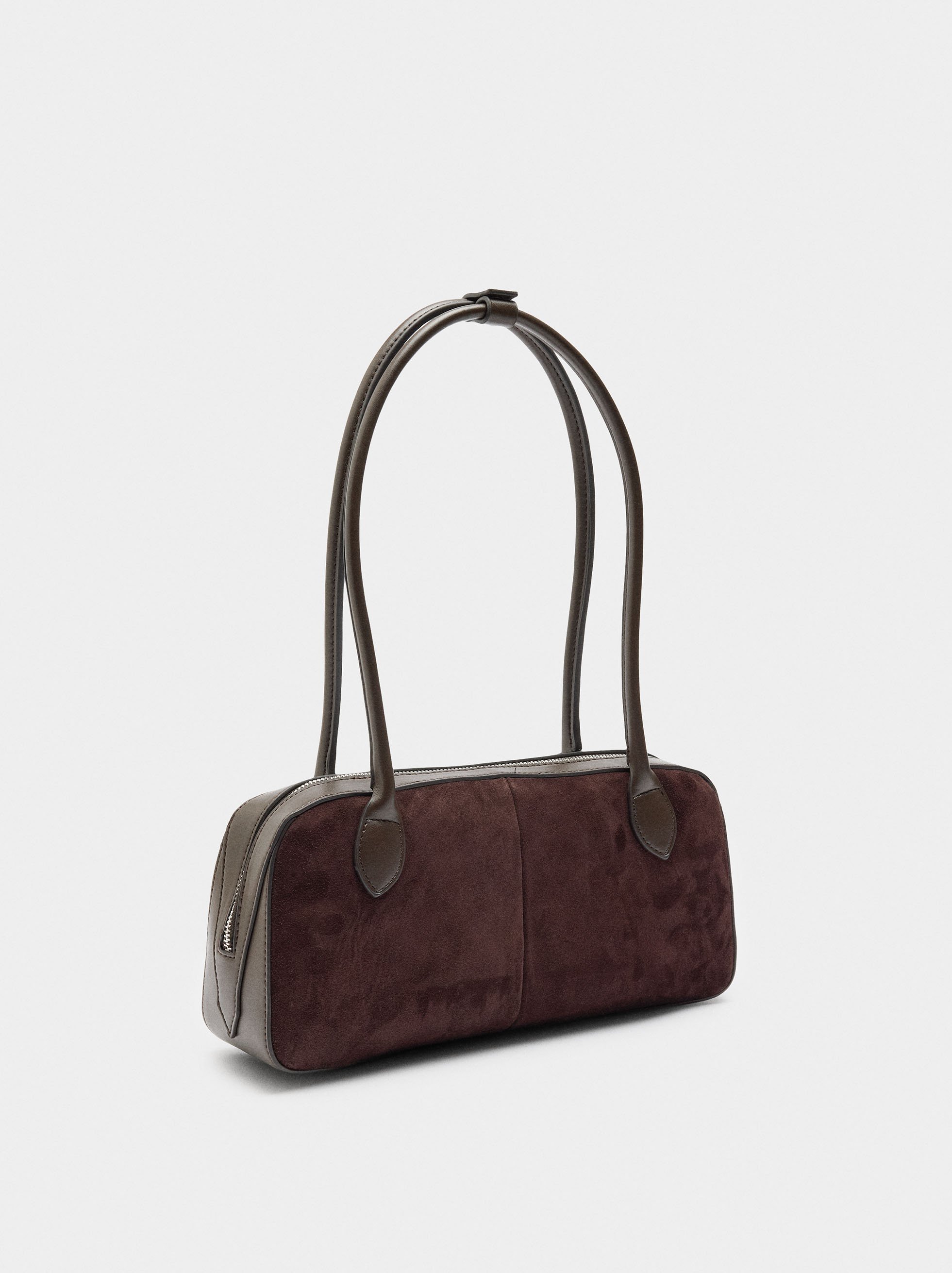 Shoulder bag with leather details image number 3.0