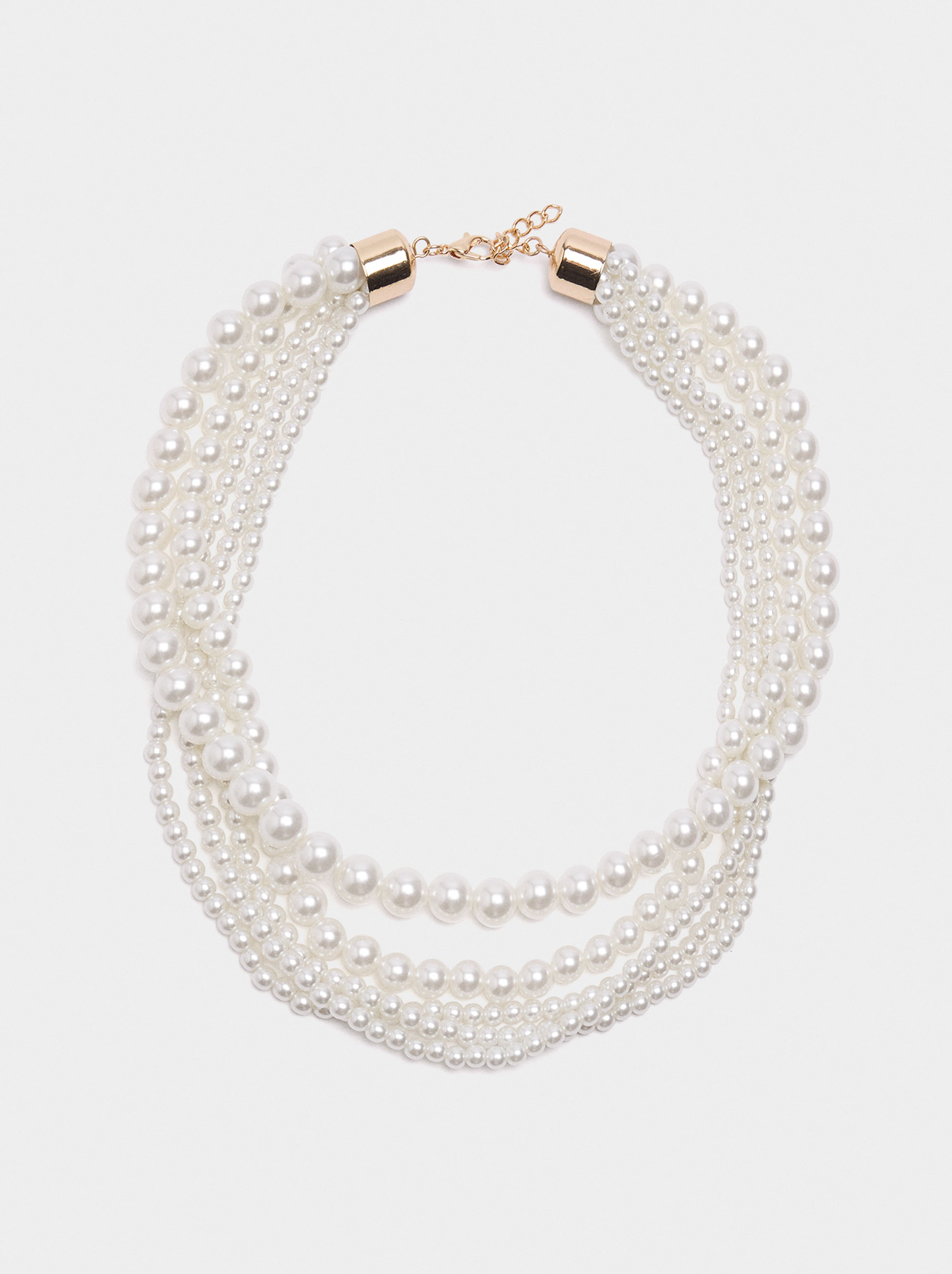 Multi-collar with pearls image number 0.0