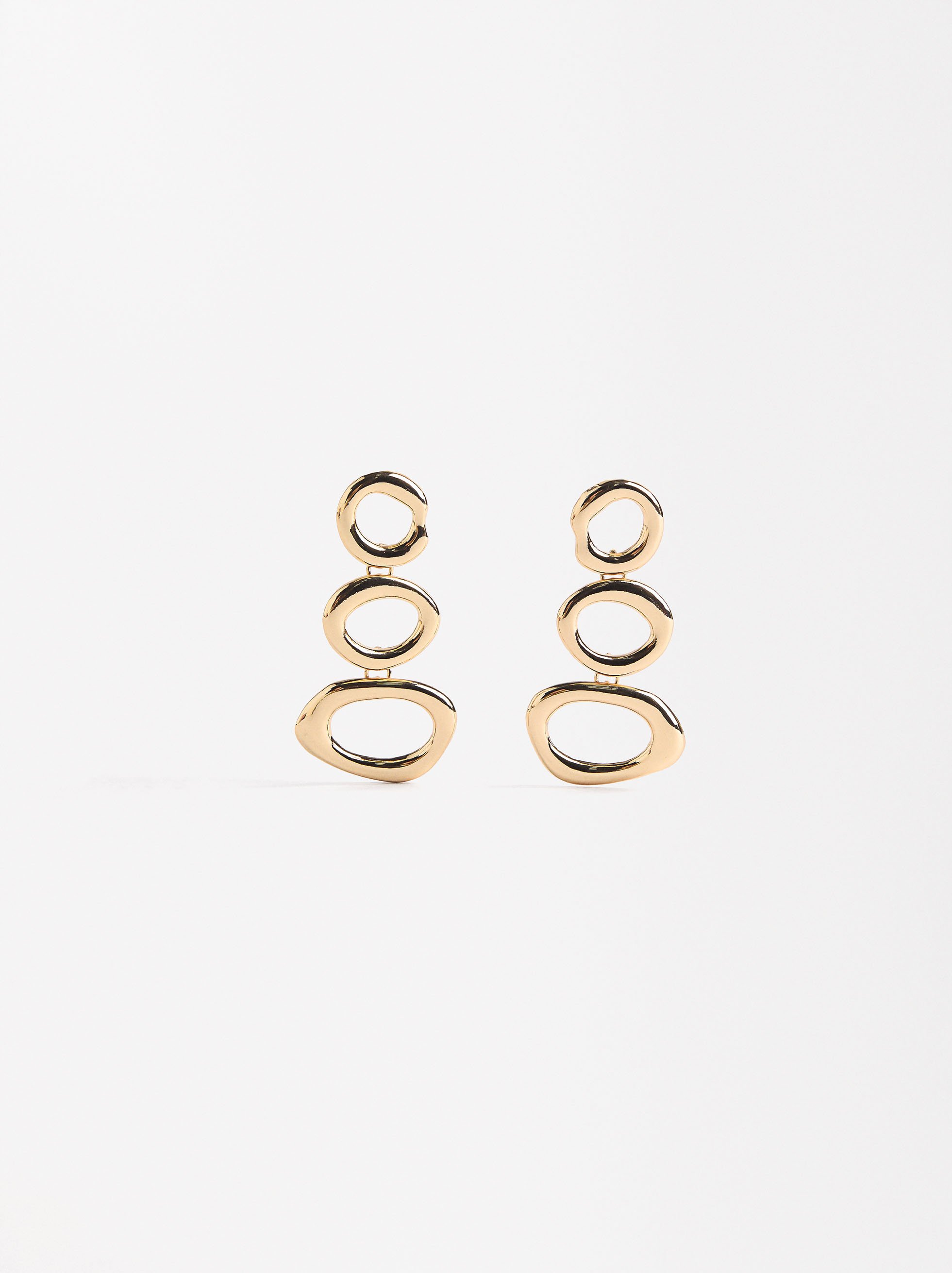 Long earrings with hoops image number 0.0
