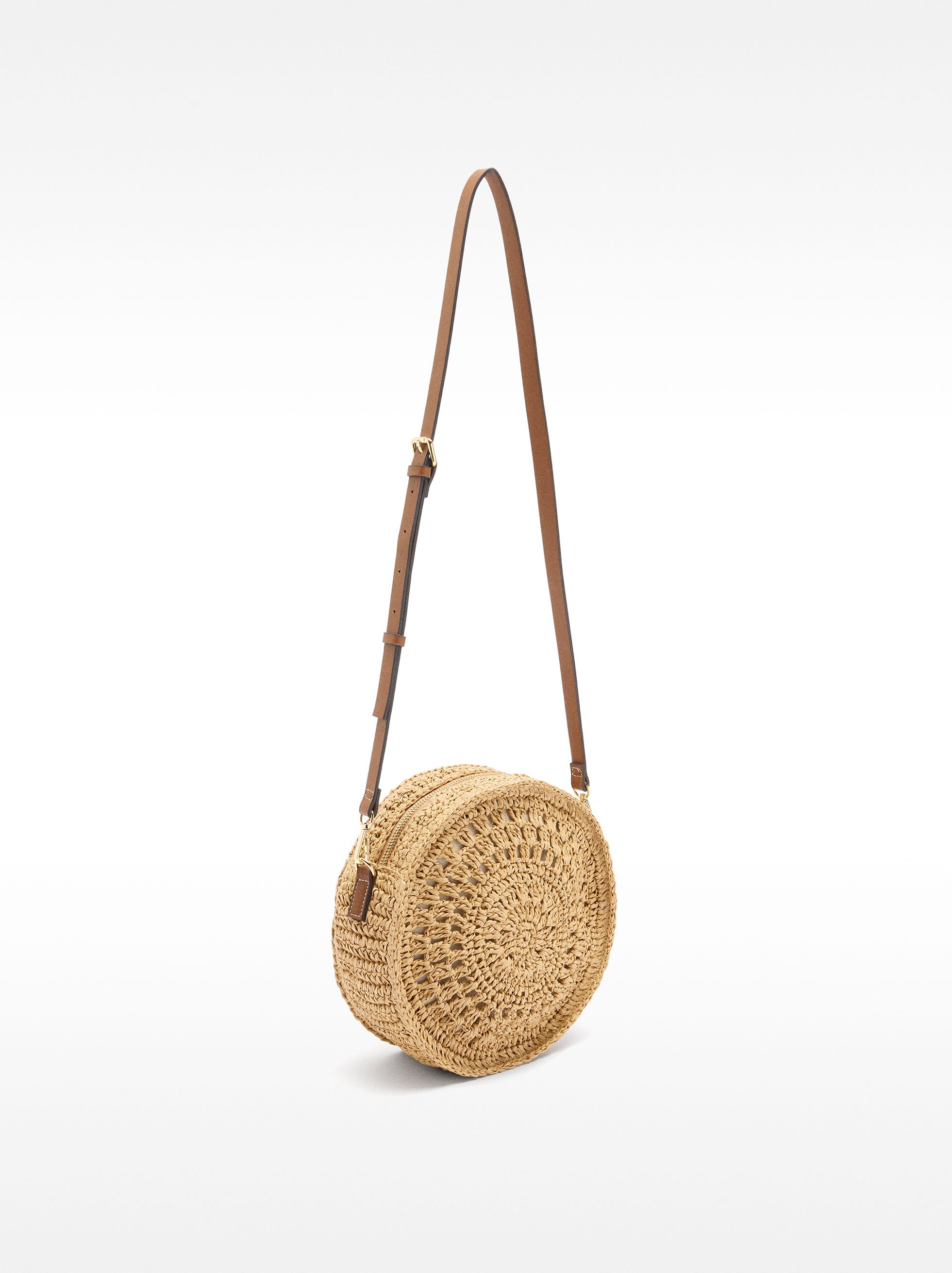 Bolso de bandolera efecto rafia image number 3.0
