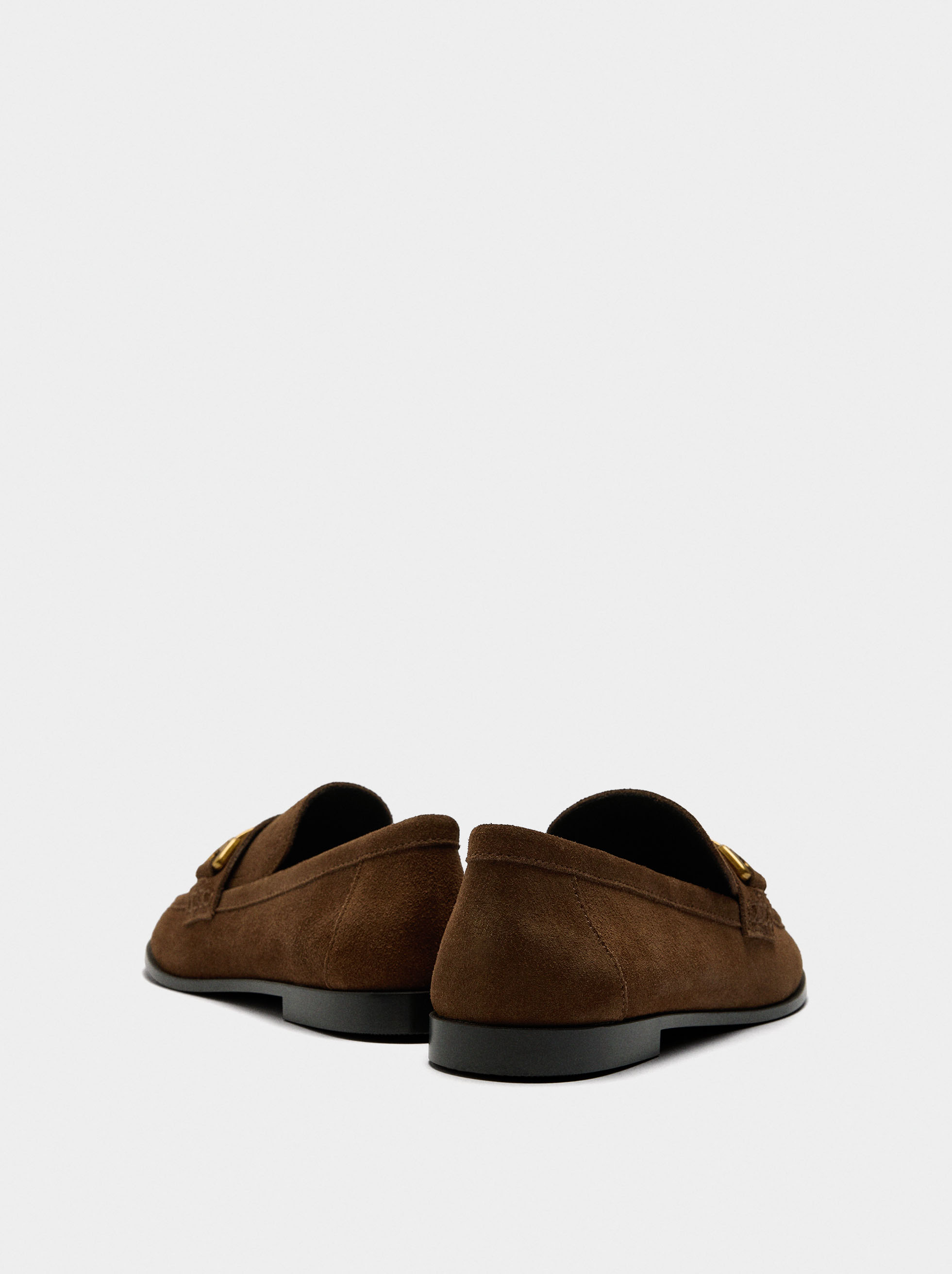 Leather loafers with buckle image number 5.0