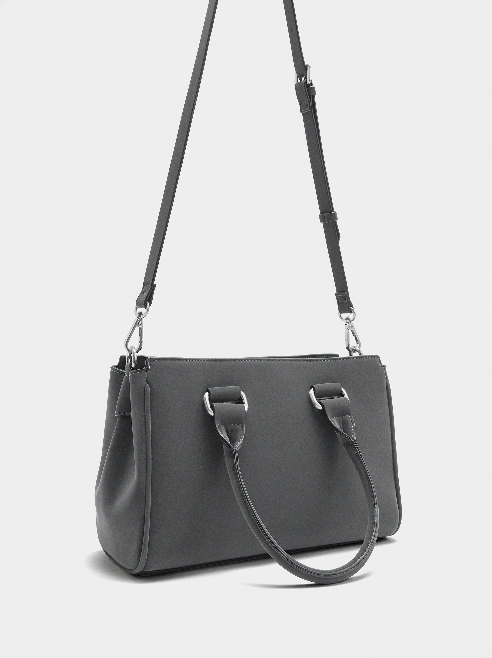 Bolso tote de textura suave image number 3.0