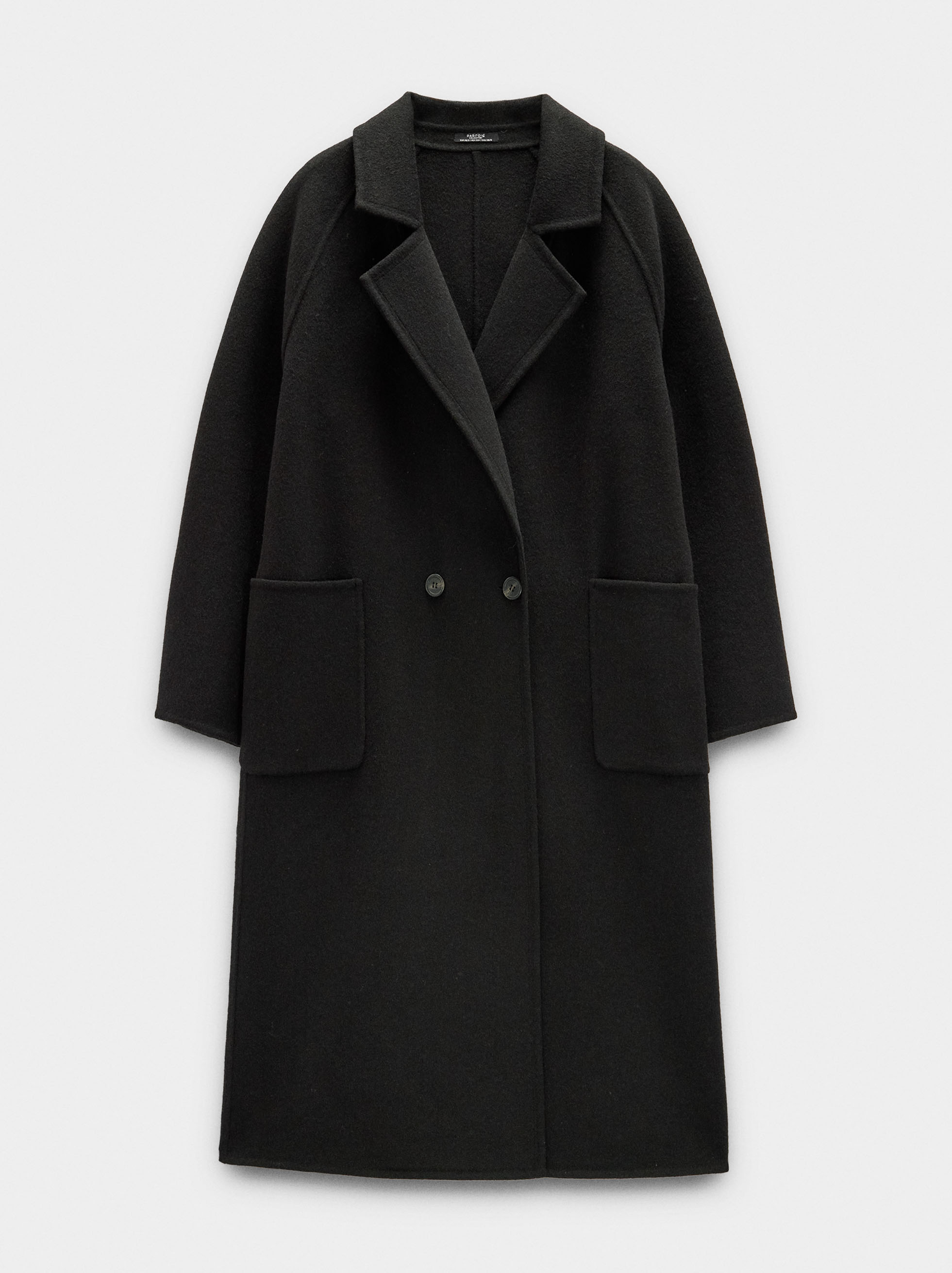 Long coat with wool blend image number 5.0