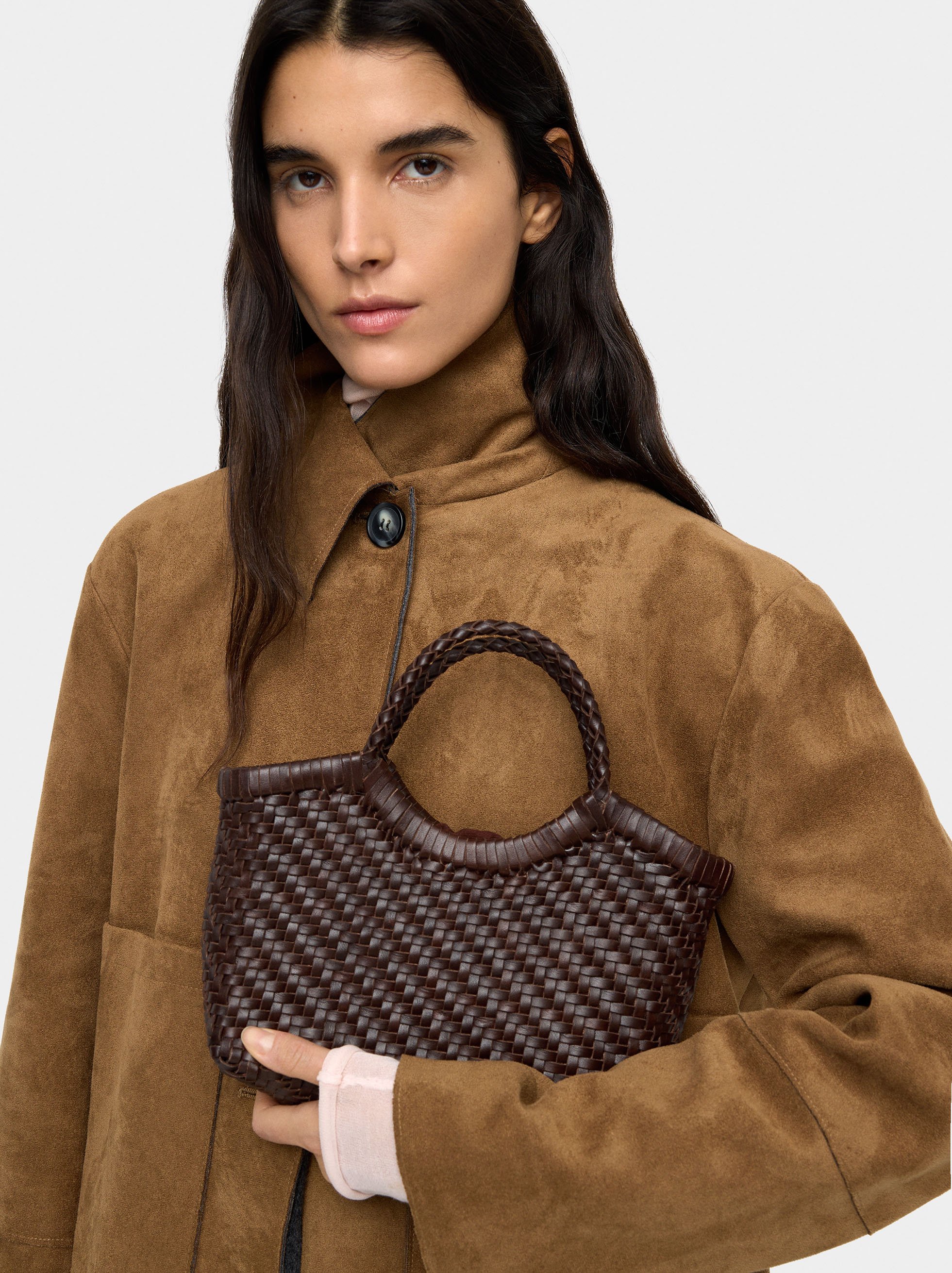 Sac cabas en cuir tressé image number 1.0