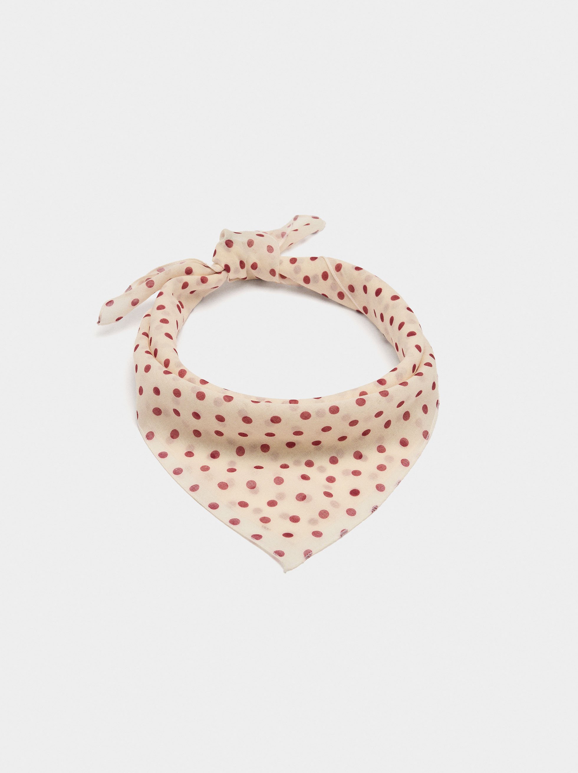 Foulard multifonctionnel avec pois image number 2.0